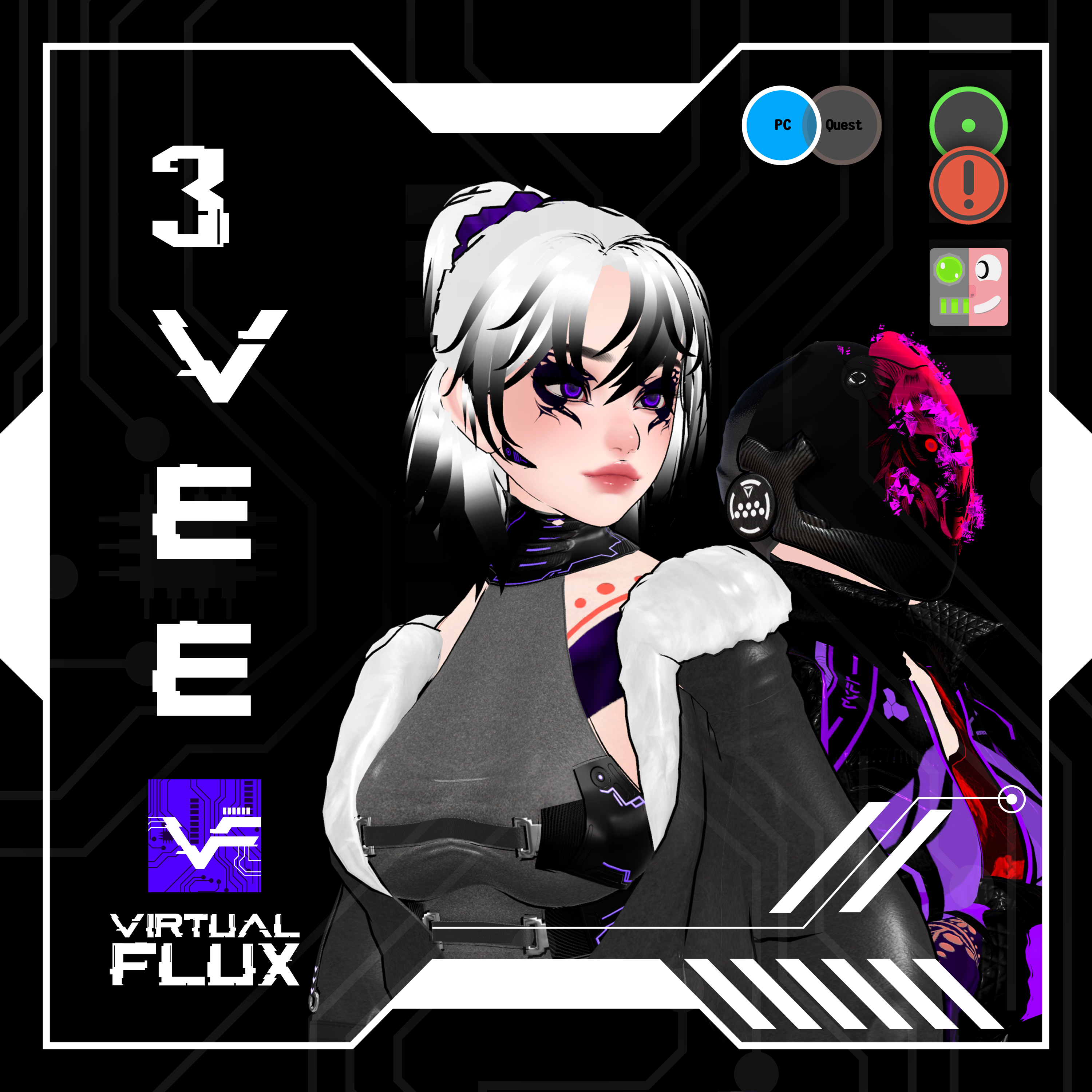 Project 3VEE | VRChat Avatar (PC | PC OPTI) | Face Tracking