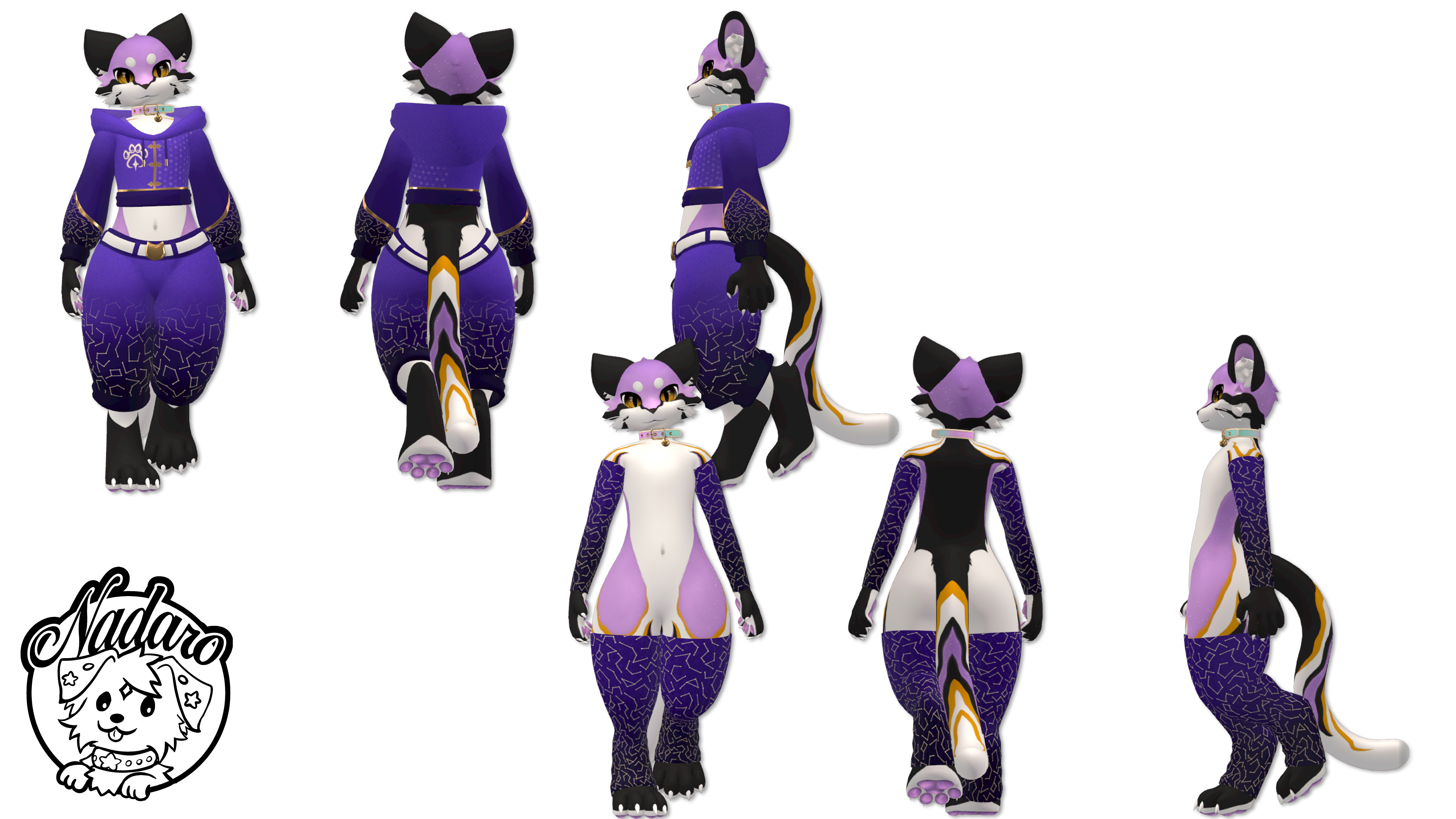 Furality Somna Themed Mayu Clothes Textures