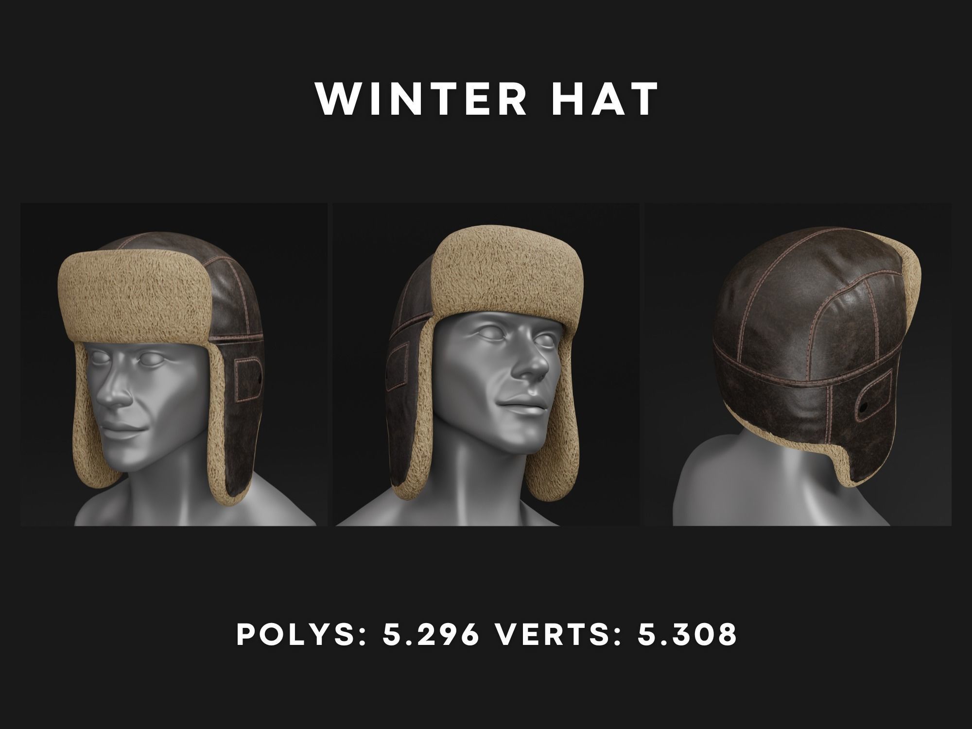 Winter Hat - Aviator - Military | WOLVES STUDIO