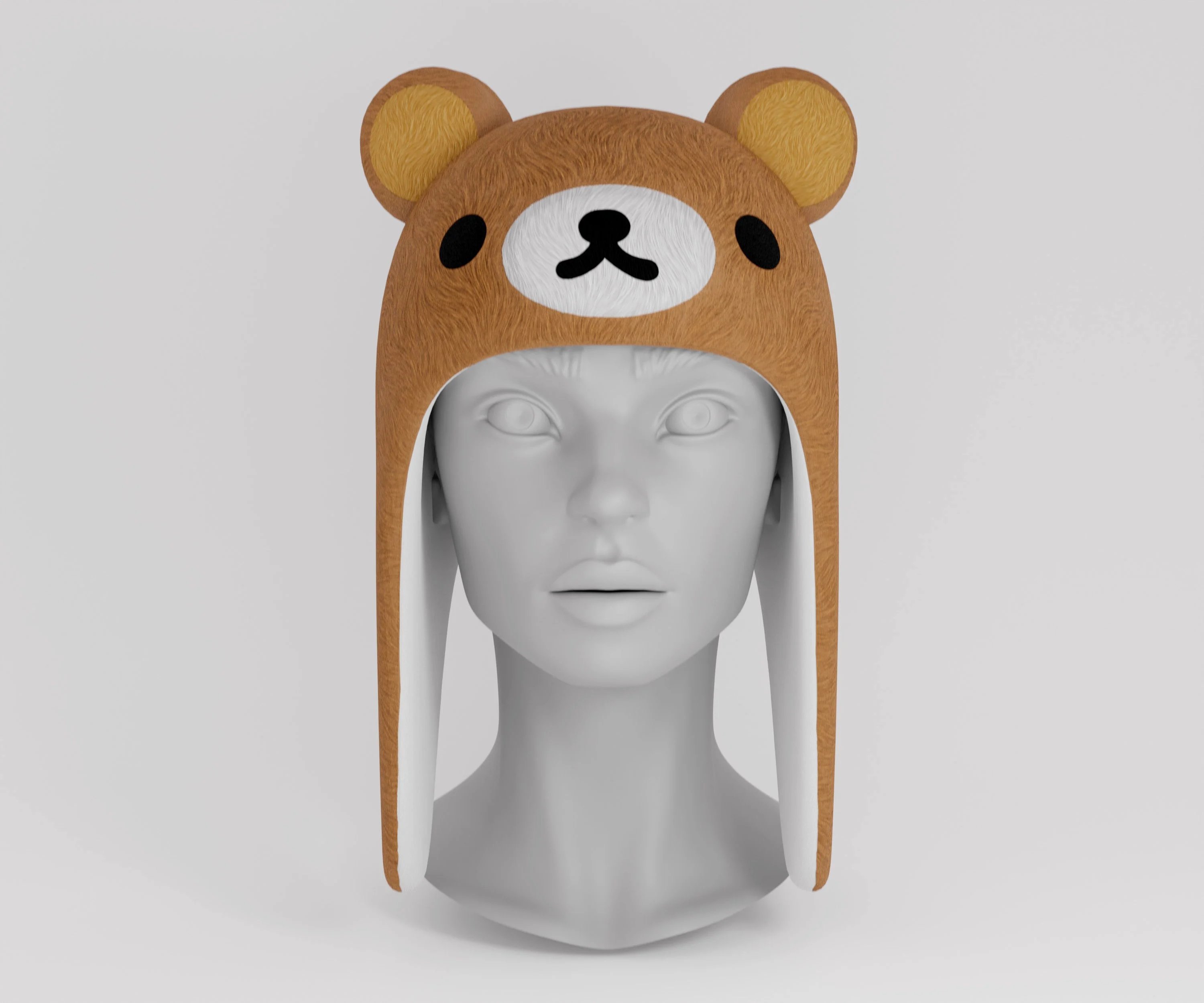 Hat - Kawaii Bear Funny Cartoon Stylized Metaverse | WOLVES STUDIO