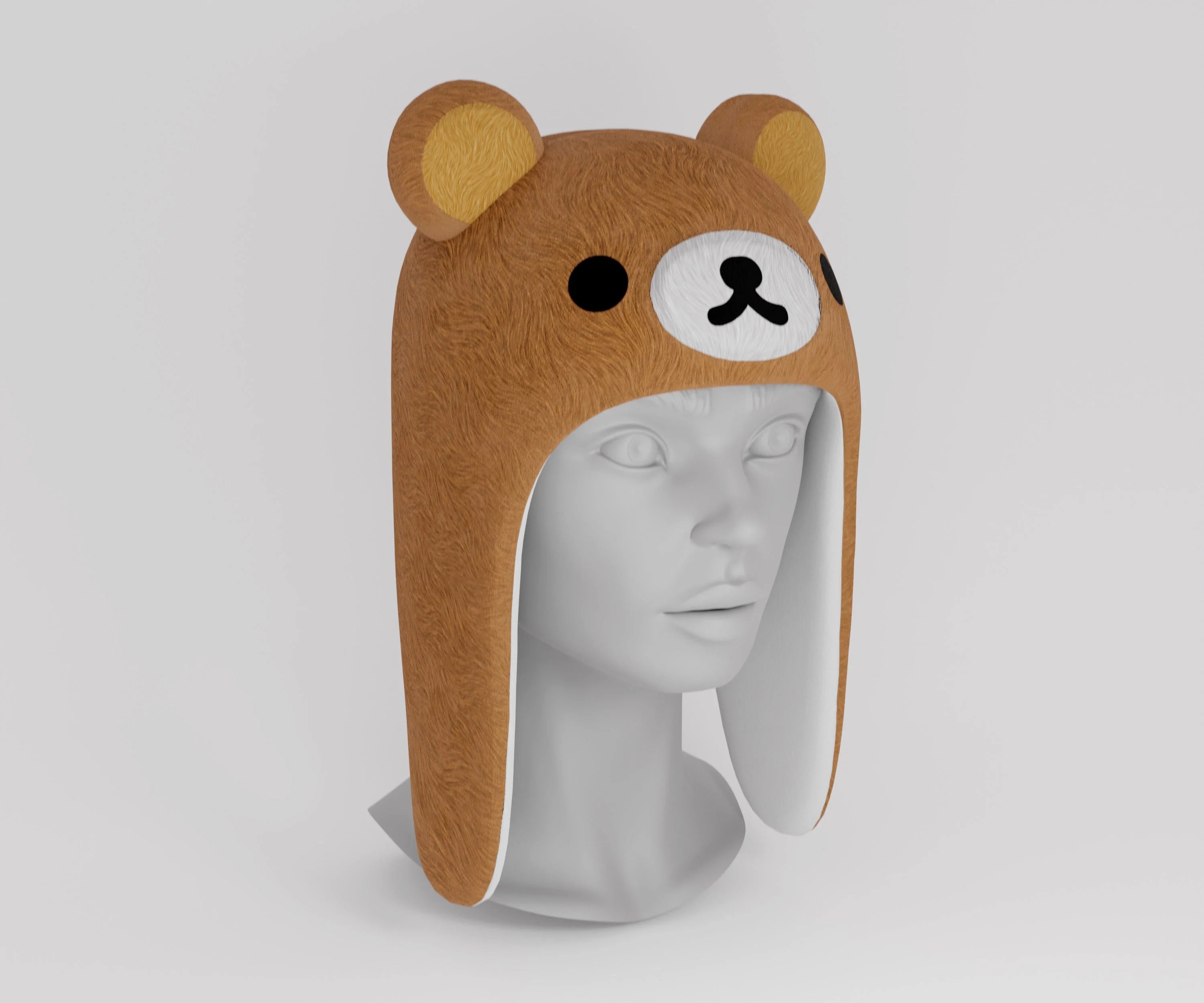Hat - Kawaii Bear Funny Cartoon Stylized Metaverse | WOLVES STUDIO