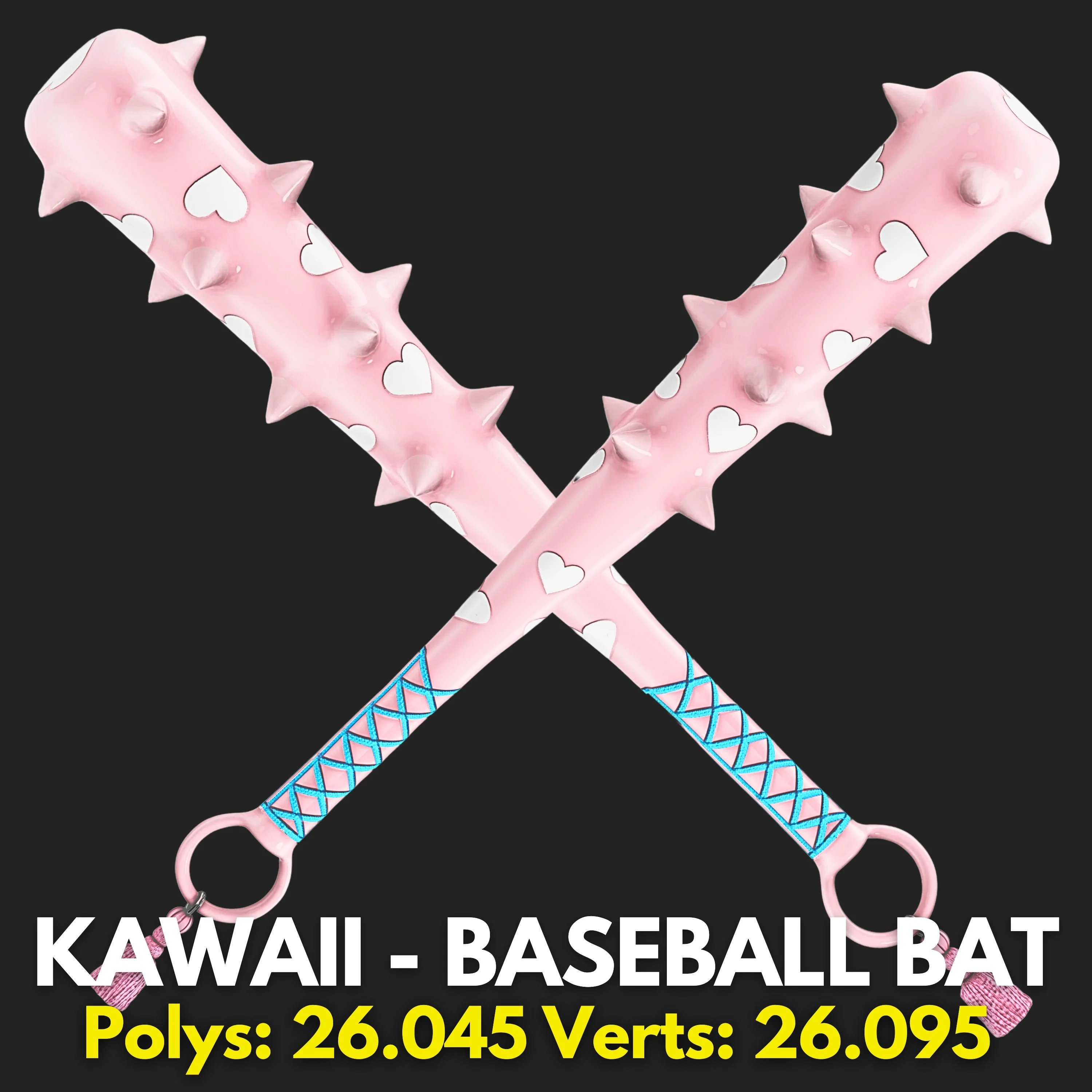 KAWAII - BASEBALL - BAT | COMMERCIAL USE | WOLVES STUDIO