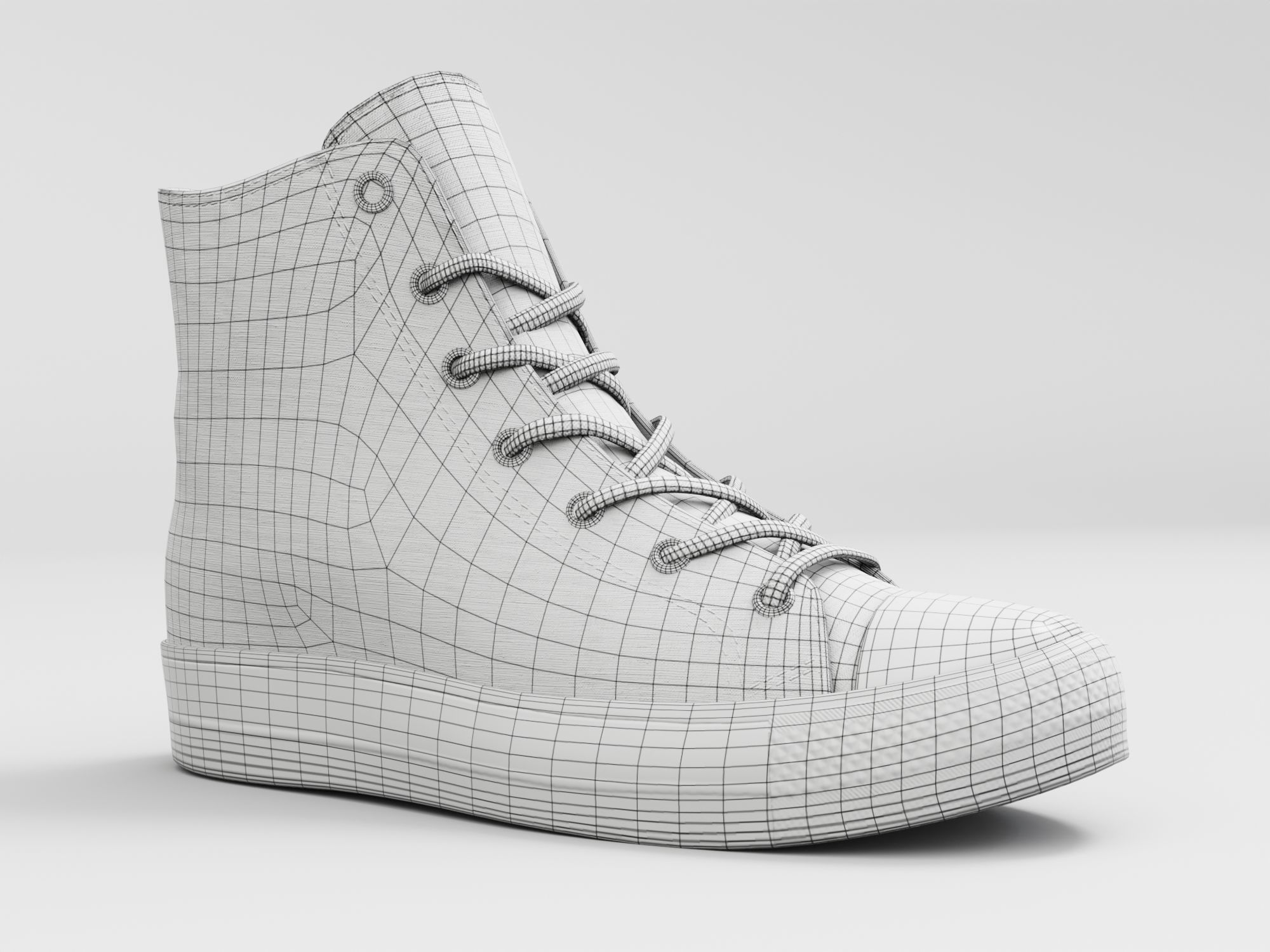 Sneakers - Casual High Top Black - Unbranded | WOLVES STUDIO
