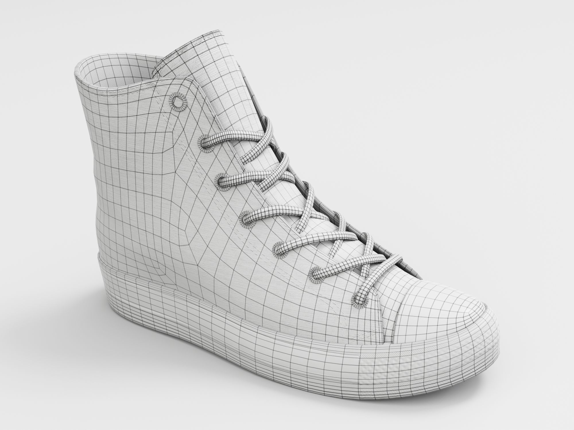 Sneakers - Casual High Top Black - Unbranded | WOLVES STUDIO