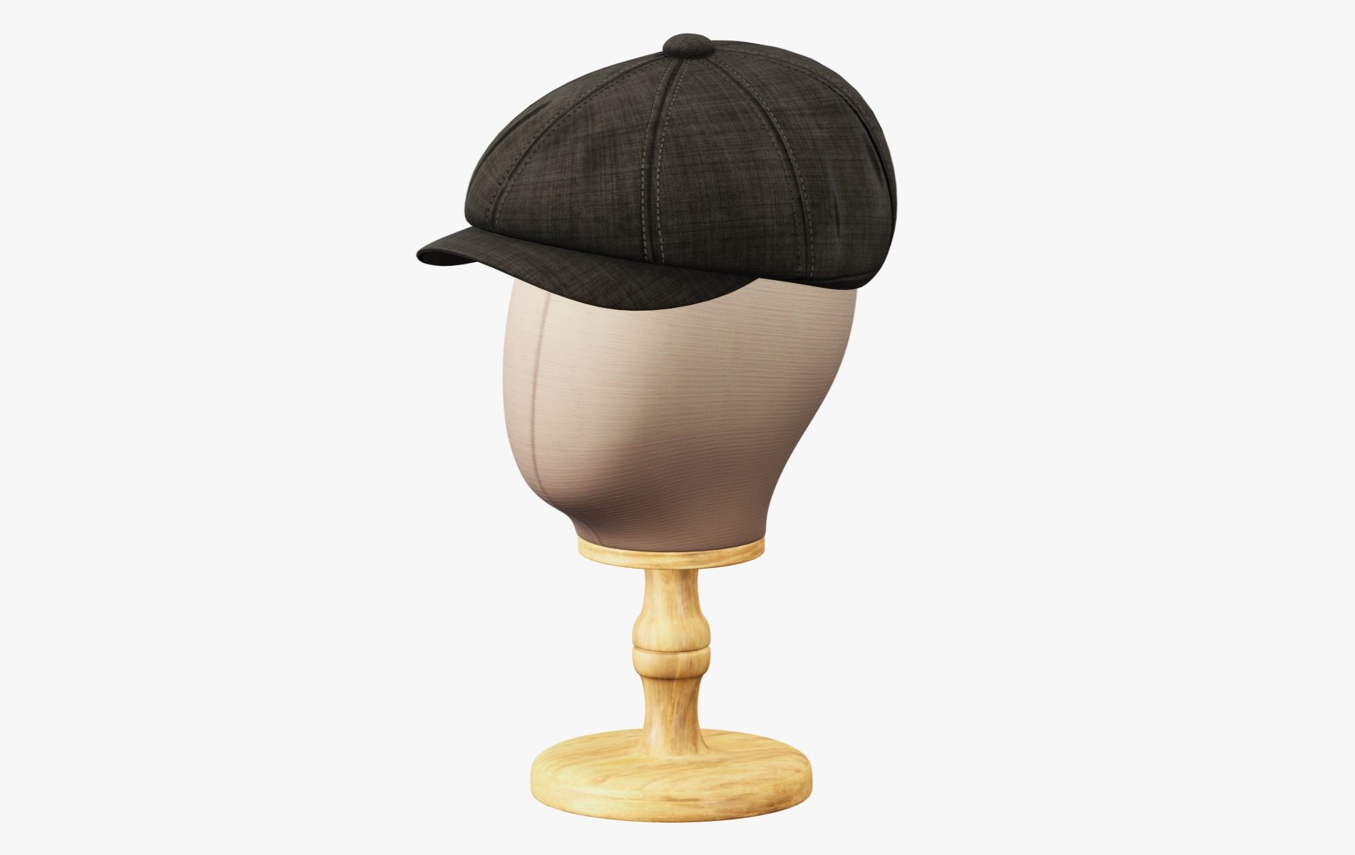 Vintage Golf Beret Hat 3D Model Low Poly | WOLVES STUDIO