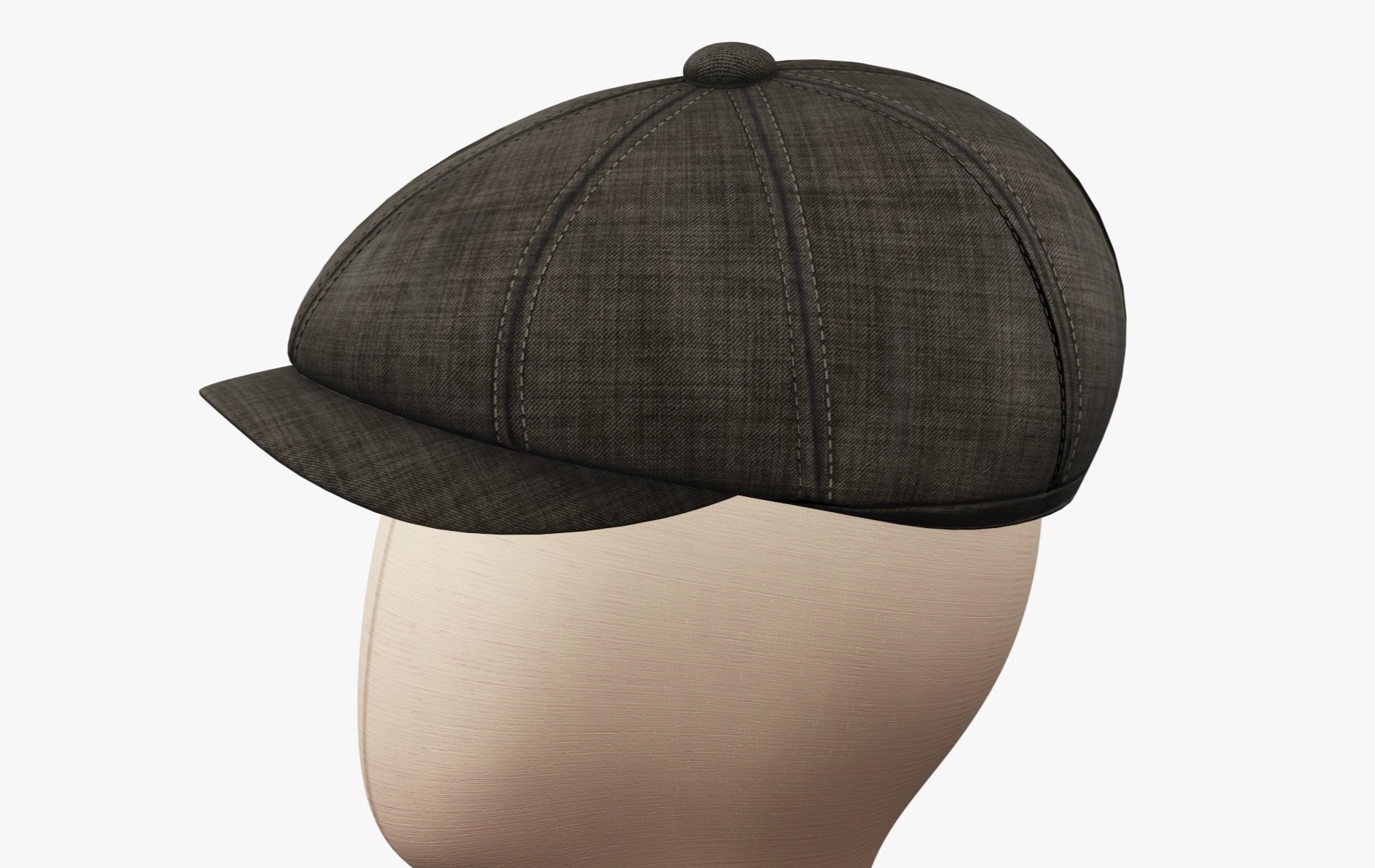 Vintage Golf Beret Hat 3D Model Low Poly | WOLVES STUDIO