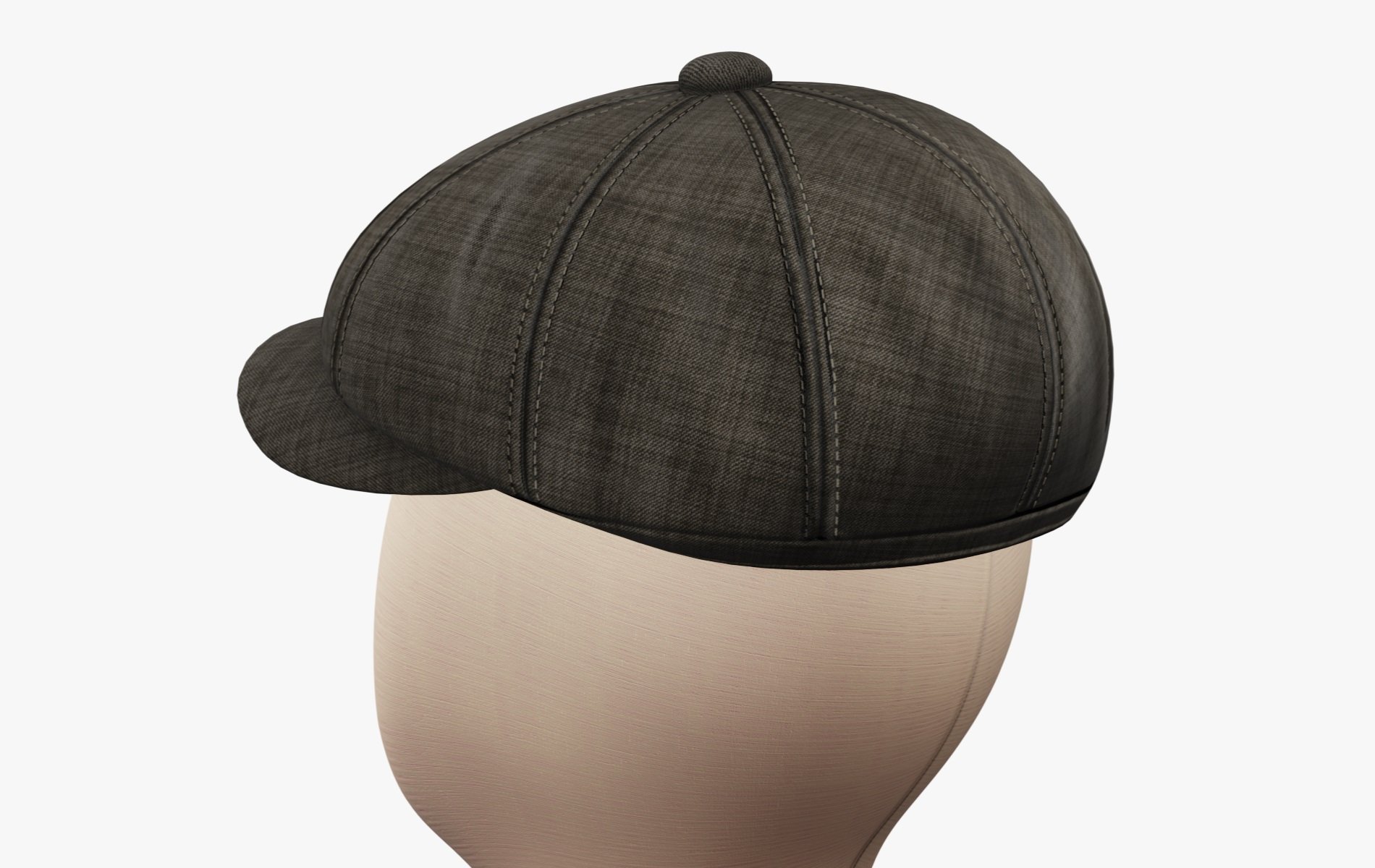 Vintage Golf Beret Hat 3D Model Low Poly | WOLVES STUDIO