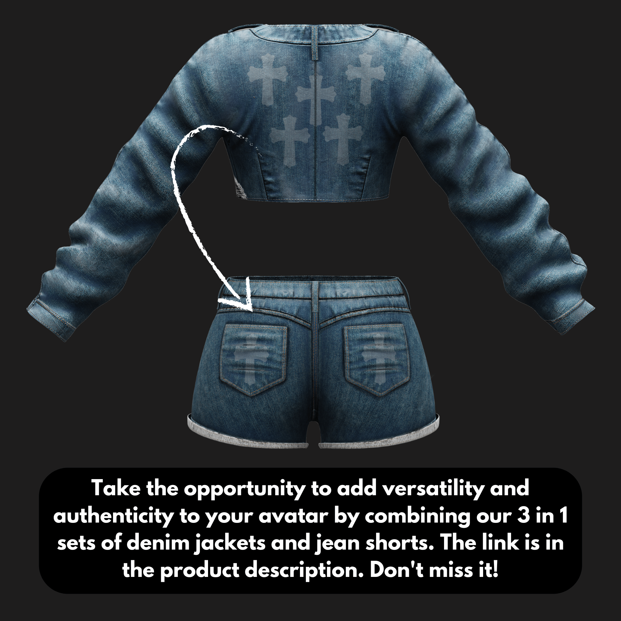 WOMEN'S DENIM JACKET - 3 COLORS | WOLVES STUDIO