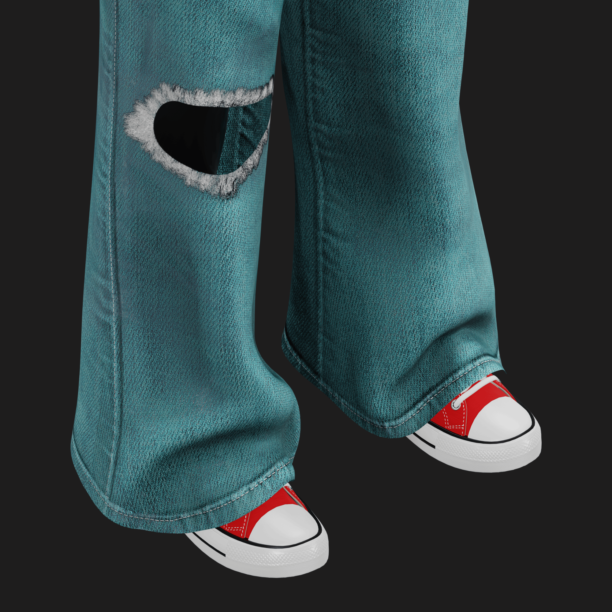WOMEN'S Y2K 2000's SET VRChat - Pants + Blouse | WOLVES STUDIO