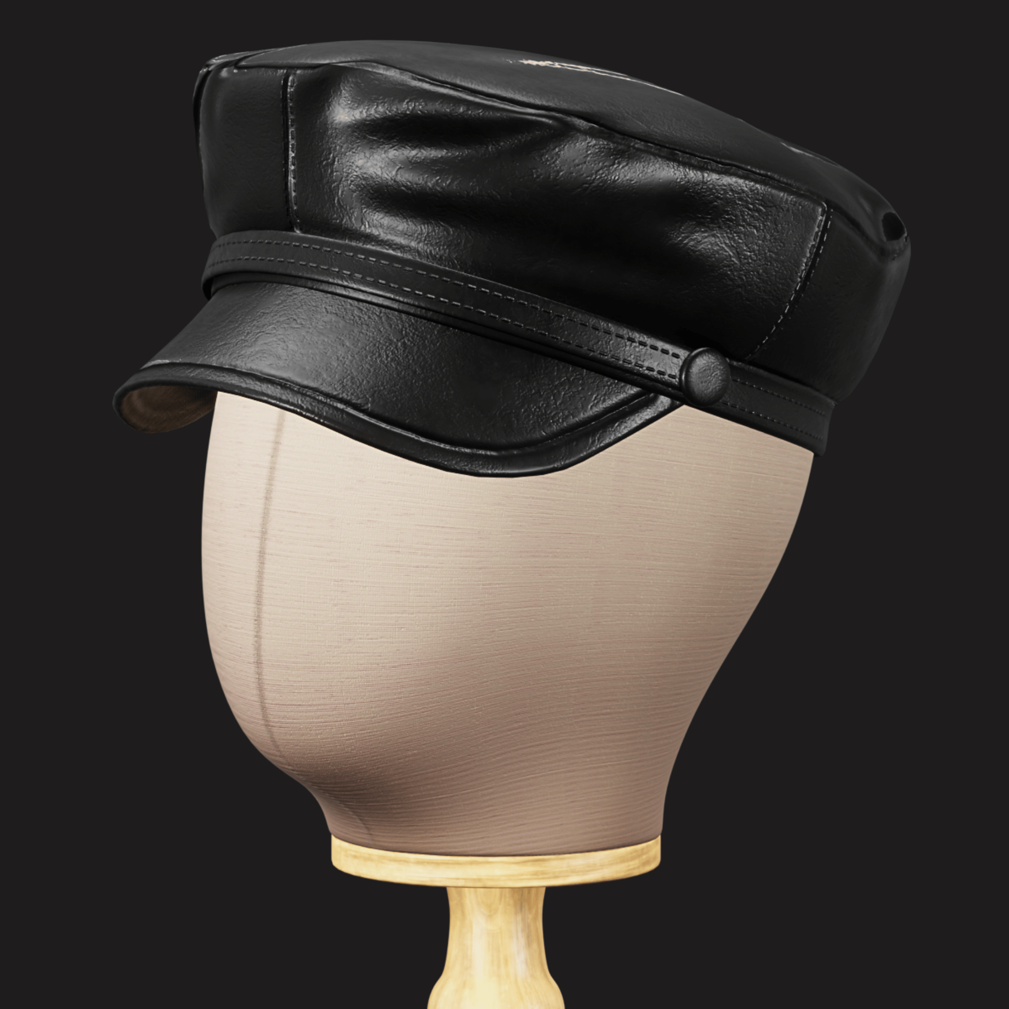 Newsboy Cap PBR Low Poly | WOLVES STUDIO