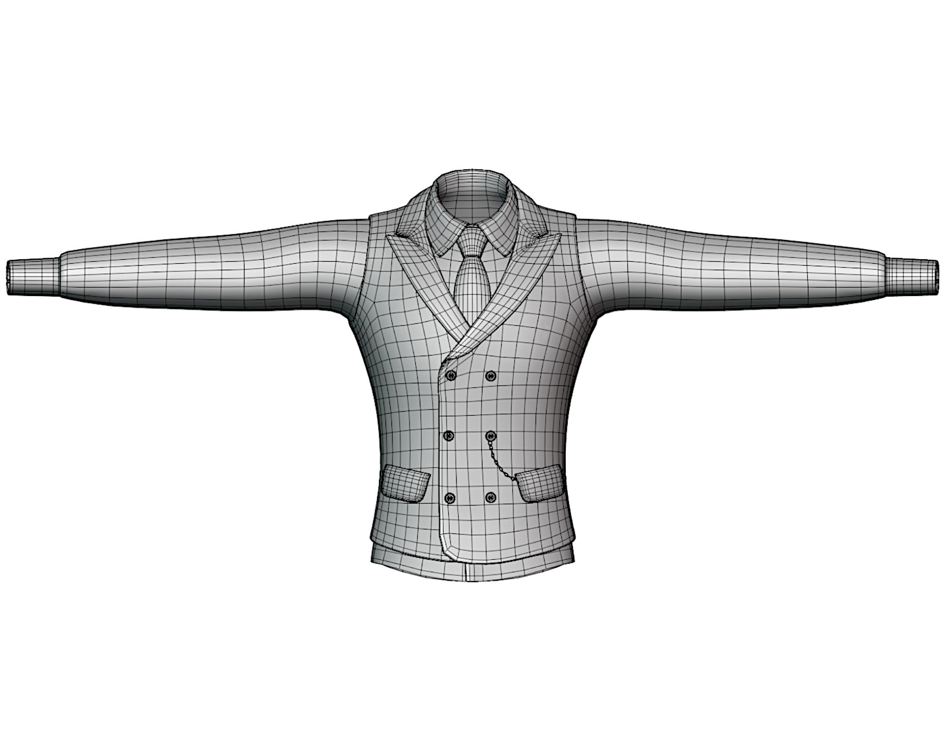 Suit Vest + Shirt Mafia Style Pack 01 | WOLVES STUDIO