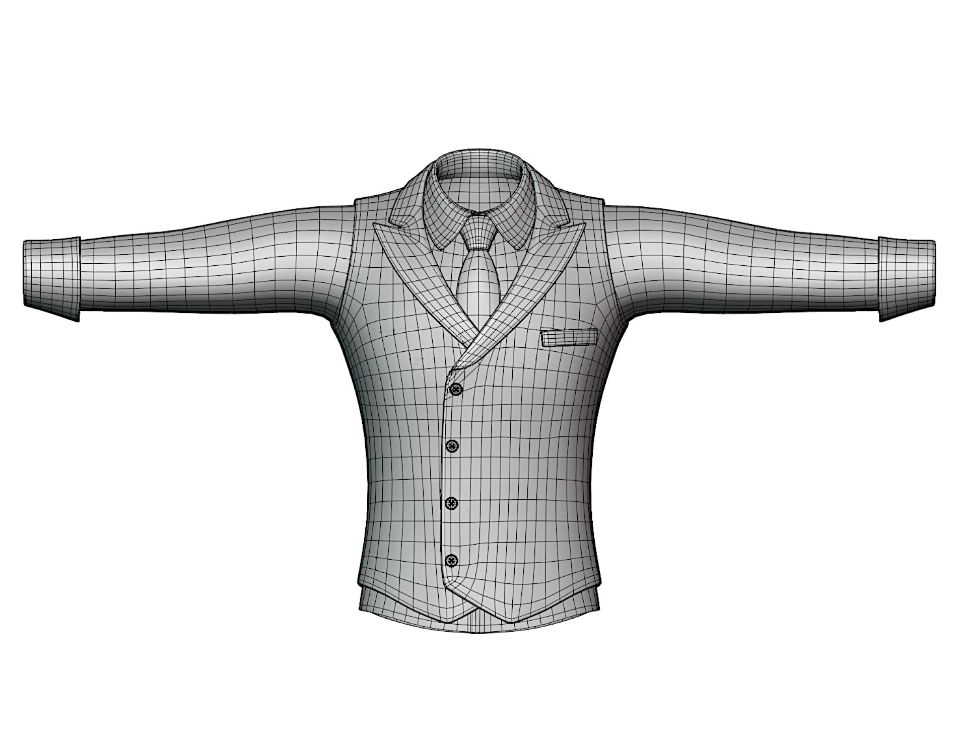 Suit Vest + Shirt Mafia Style Pack 02 | WOLVES STUDIO