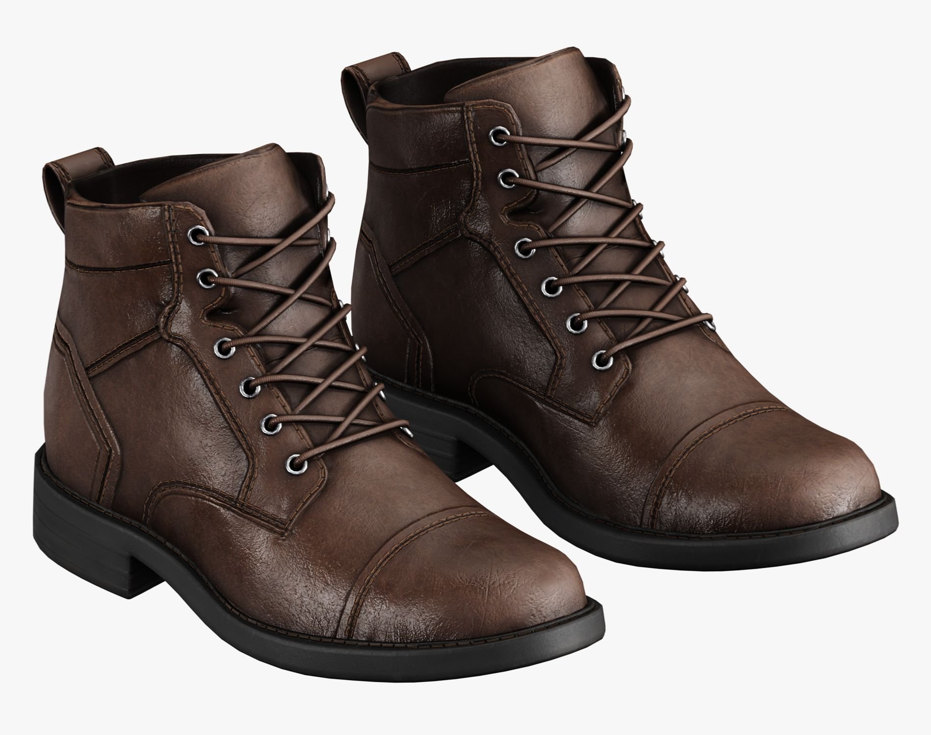 Leather Boots Pack 1 - Game-Ready PBR Footwear for VRChat & Unity | WOLVES STUDIO