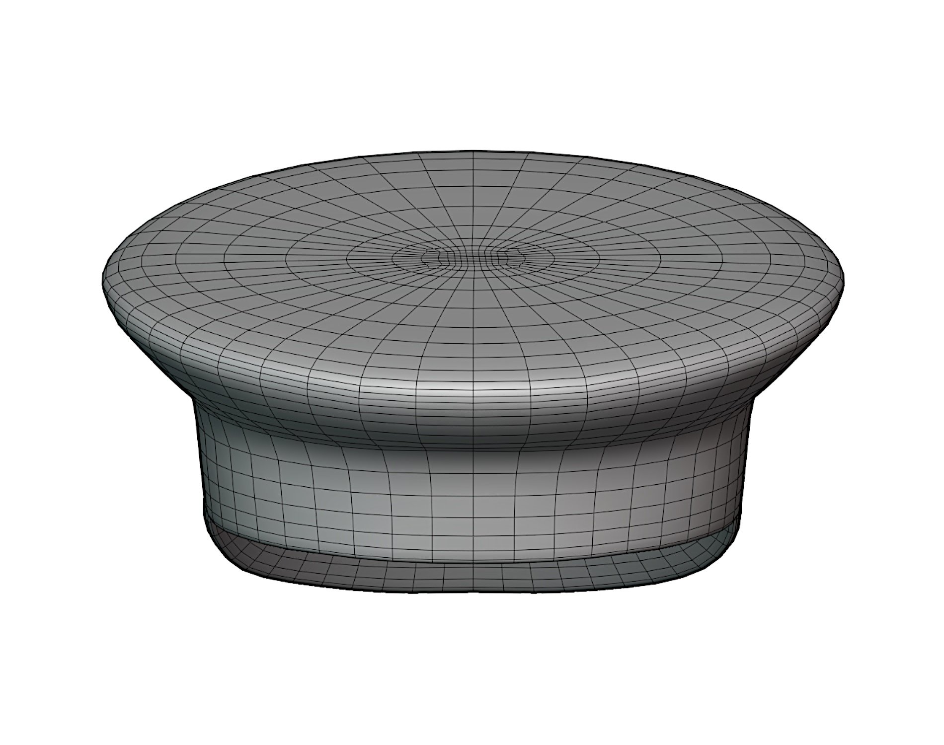 Black Latex Military Hat - Glossy High-Detail Accessory | WOLVES STUDIO