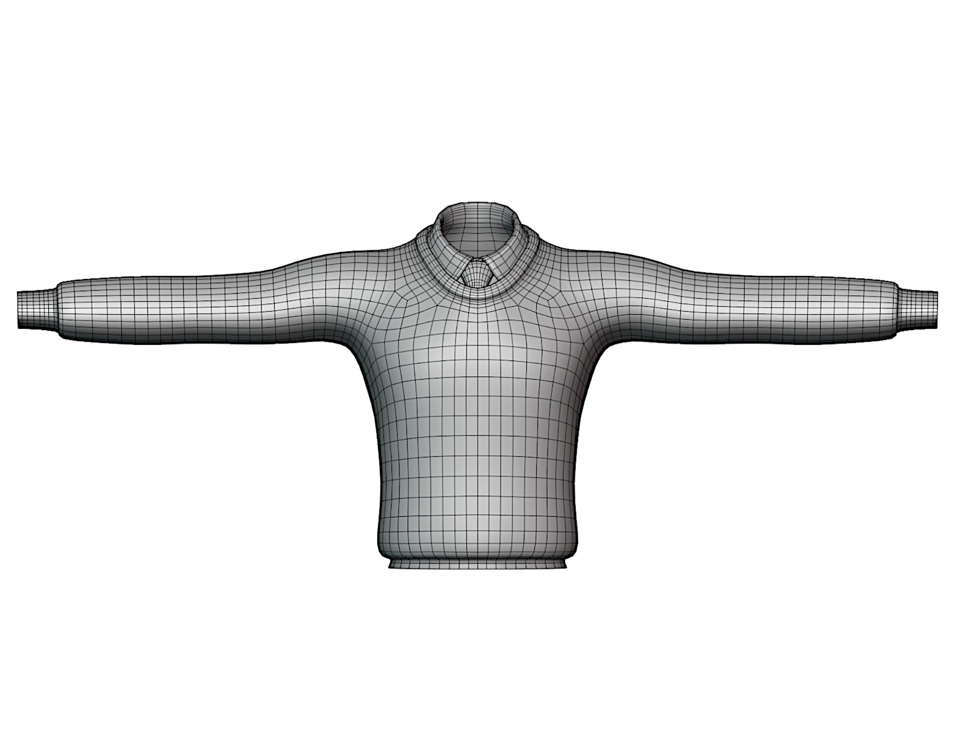 Men's Crew Neck Sweater + Shirt Collar with Tie Pack | WOLVES STUDIO