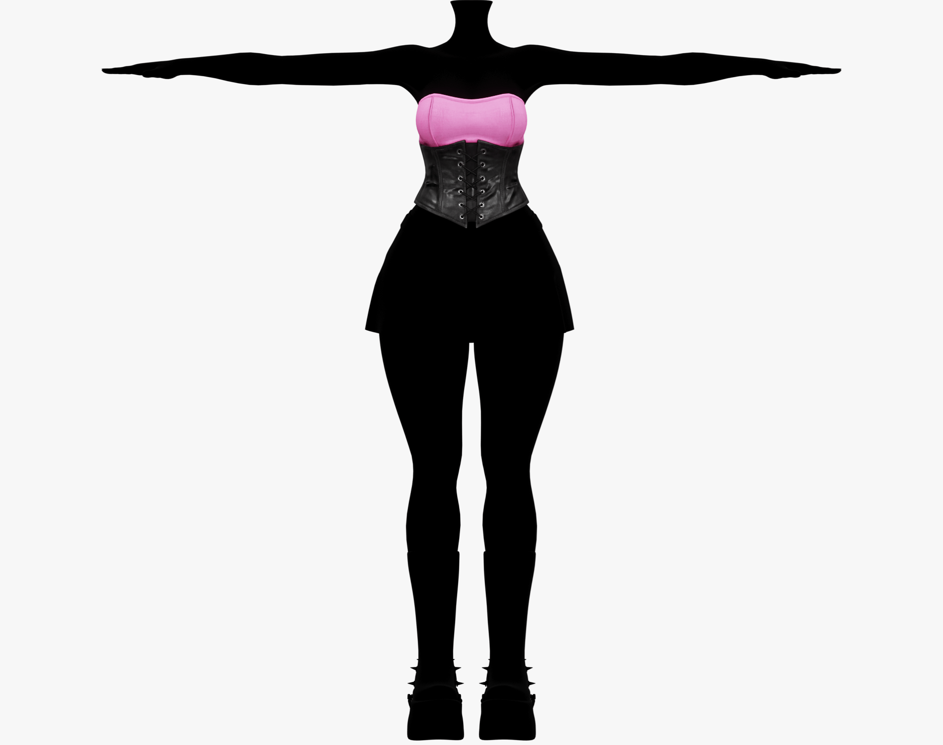 Dark Babe Leather Corset Pack (EGIRL) | WOLVES STUDIO