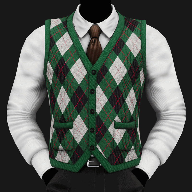 Vintage Argyle Sweater Vest Pack | WOLVES STUDIO