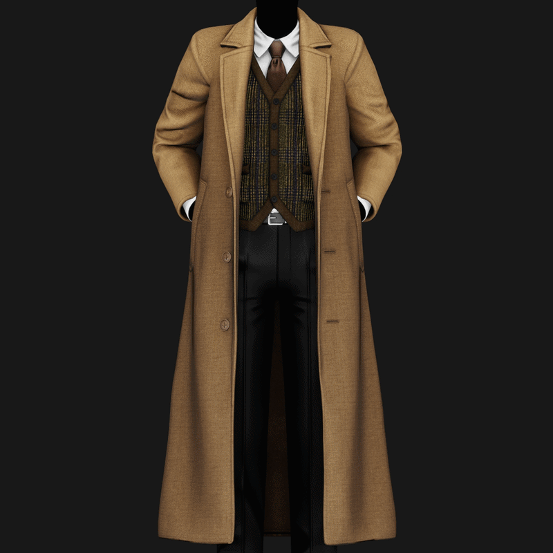 Classic Mens Winter Overcoat | WOLVES STUDIO