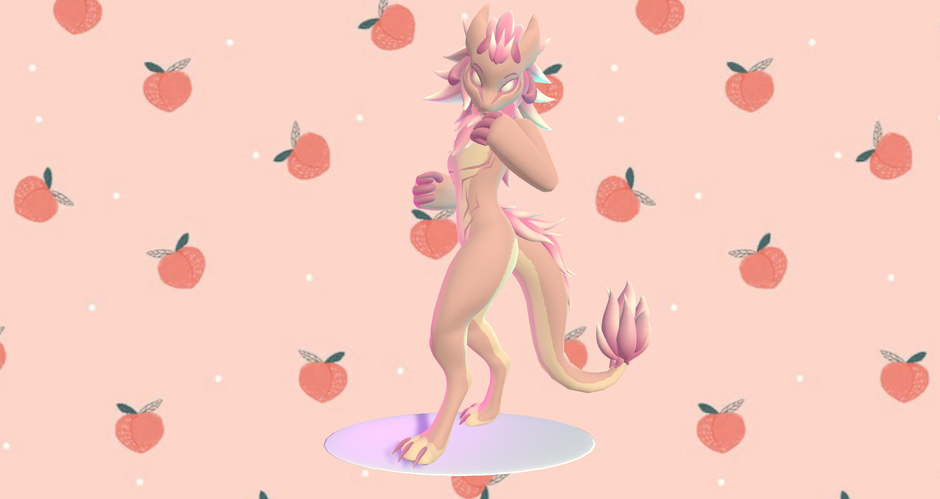 Peach - Retexture For Wickerbeast King VRChat Avatar