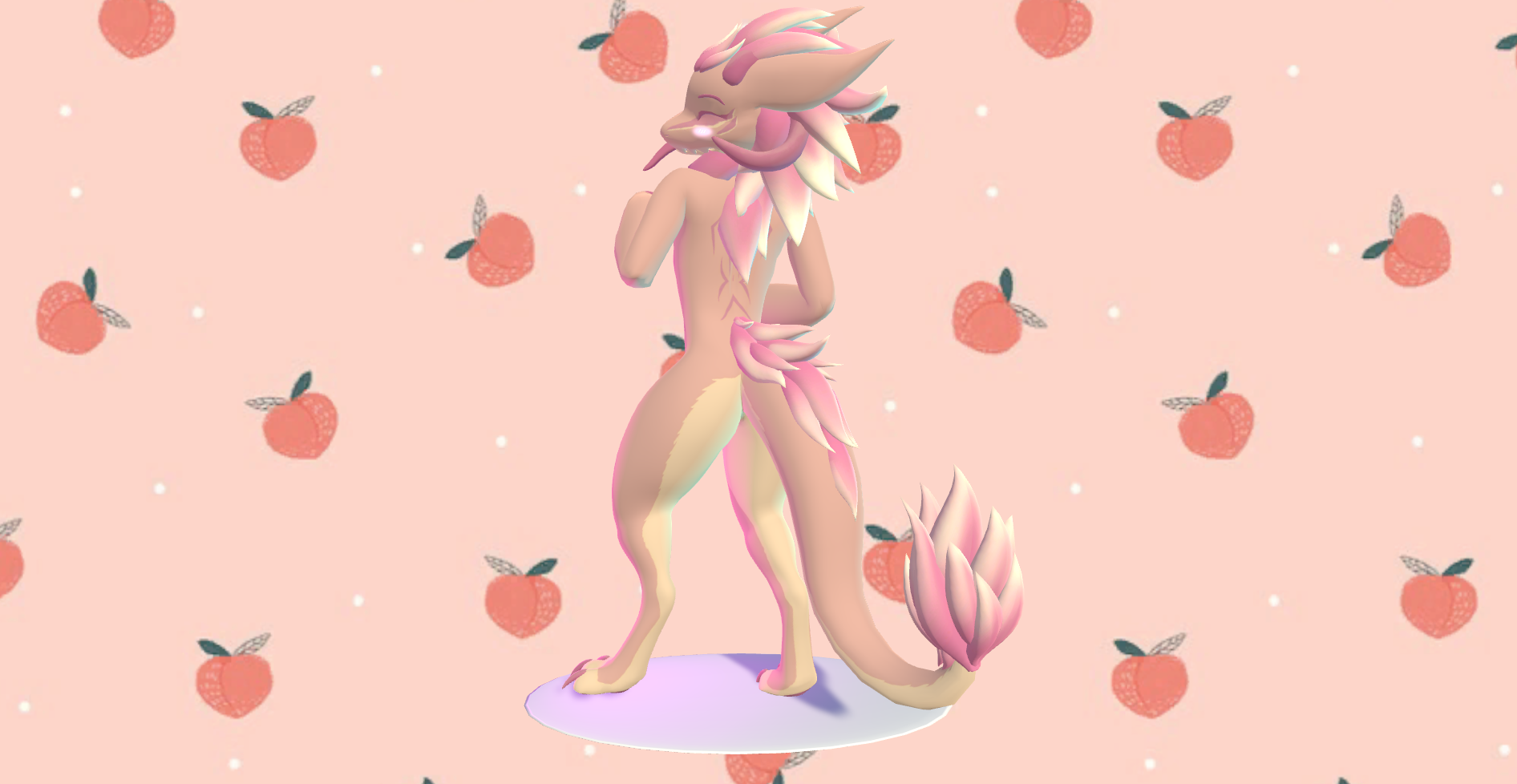 Peach - Retexture For Wickerbeast King VRChat Avatar