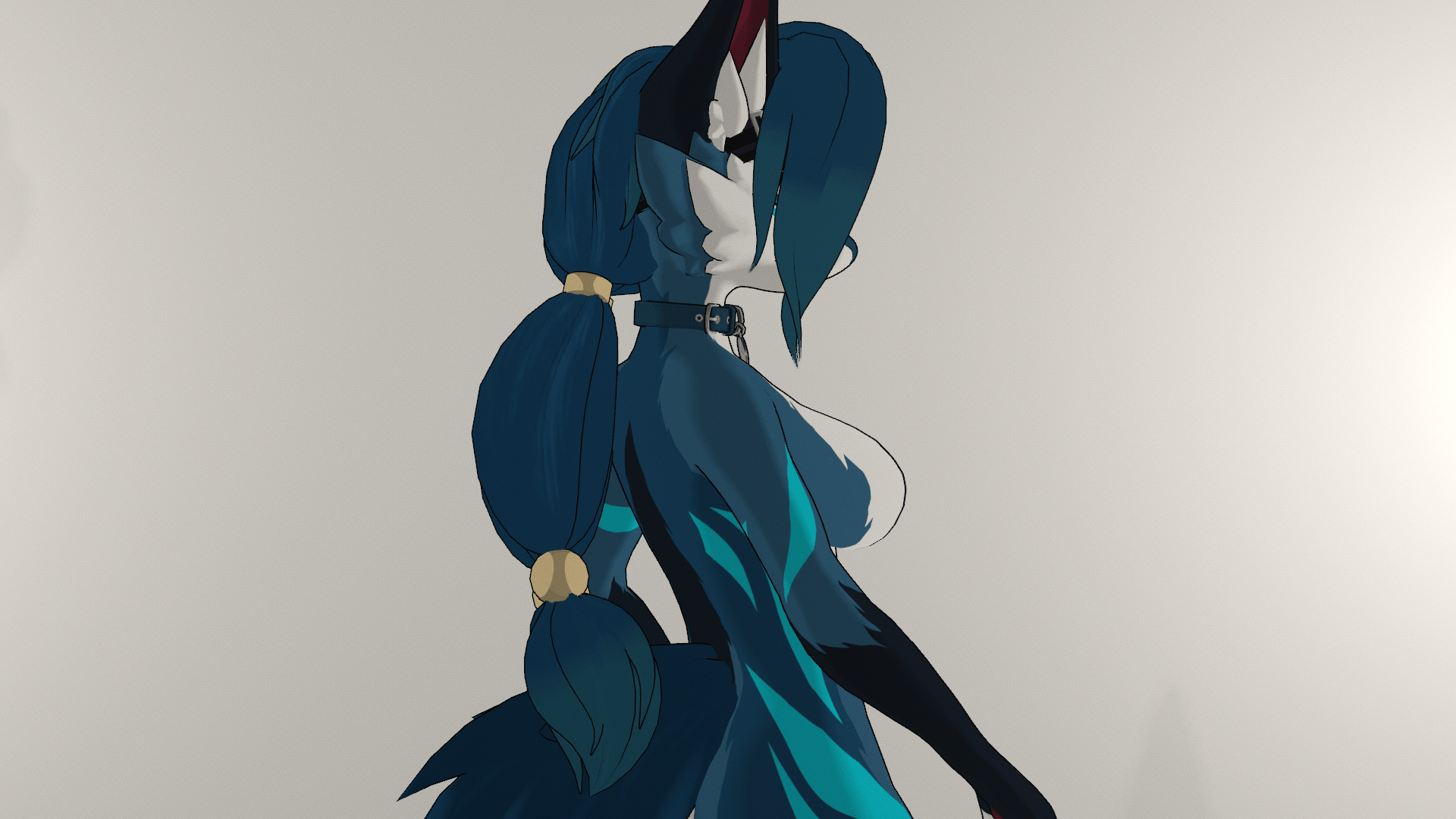 Pigtail Hair for Novabeast - VRChat Hair Accessory