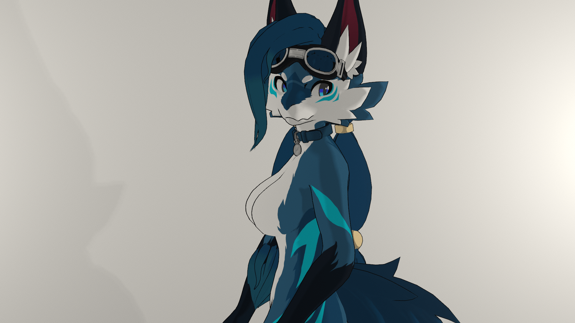 Pigtail Hair for Novabeast - VRChat Hair Accessory
