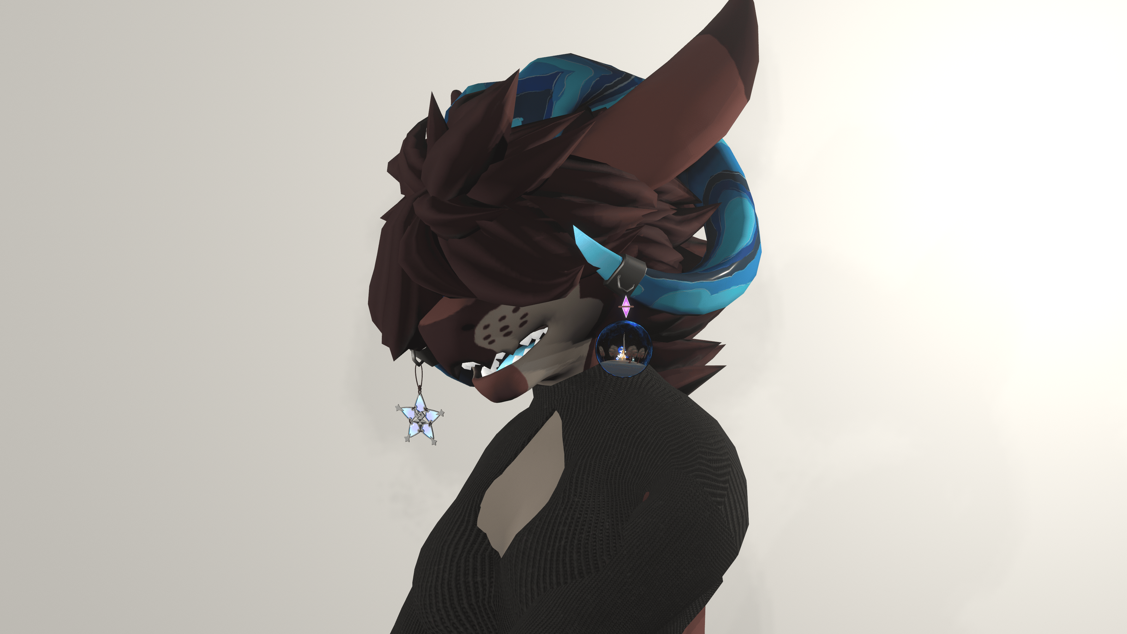 Fluffy Hair for Winterbold - VRChat Hair Accessory