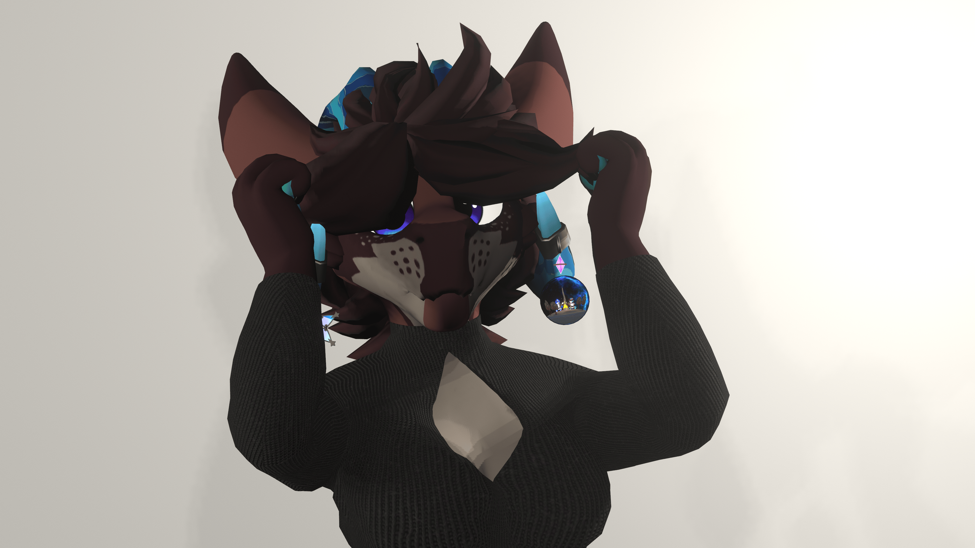 Fluffy Hair for Winterbold - VRChat Hair Accessory