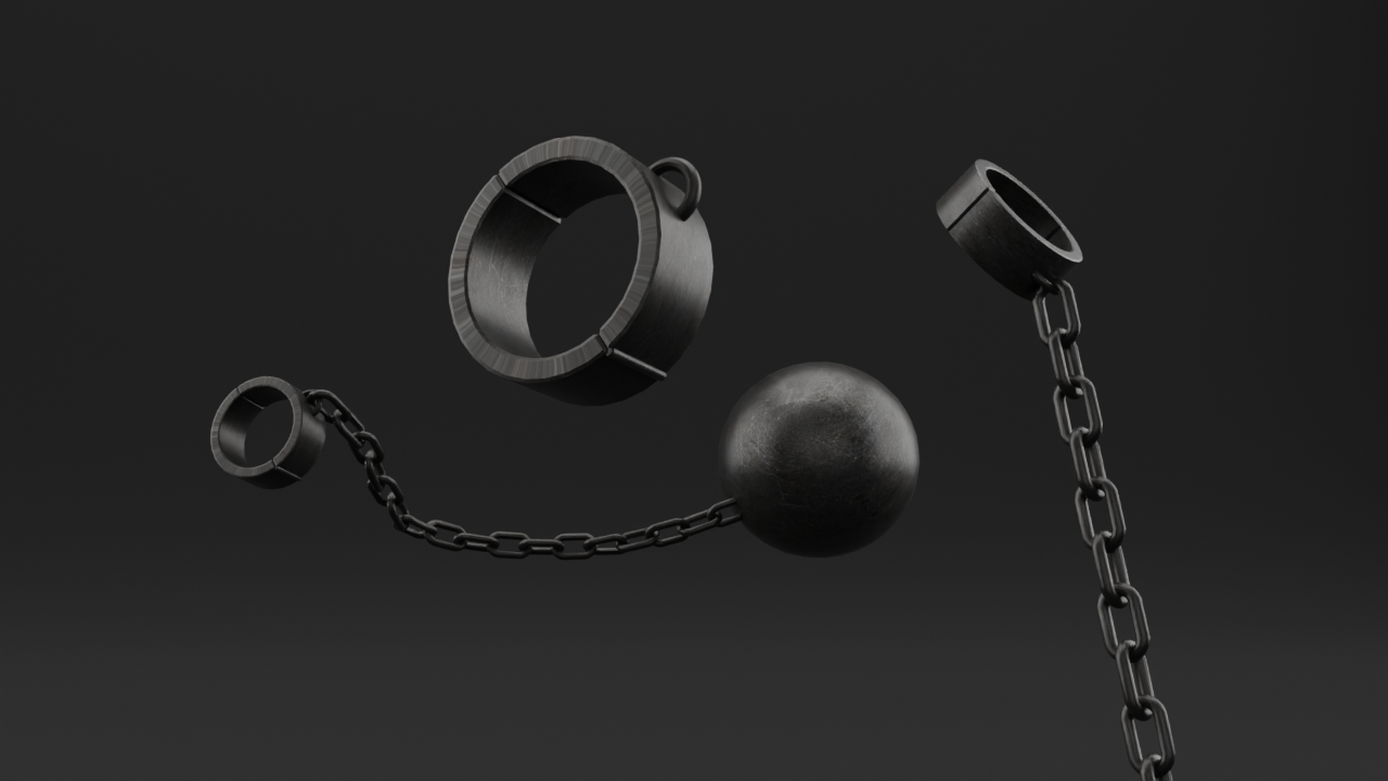 VRChat Prison Chain Pack – Universal Avatar Accessory