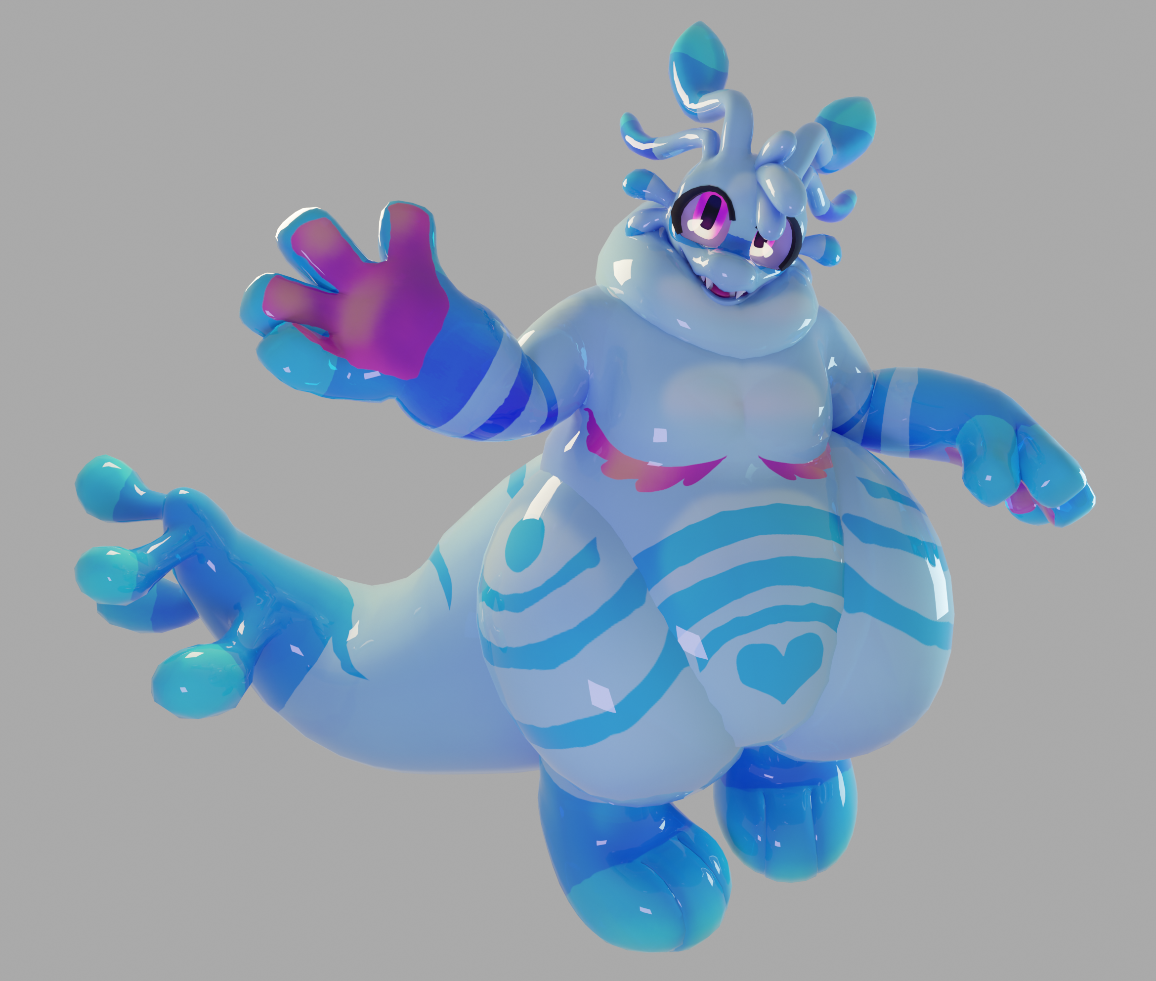 Slimy Slug Dragon [ FURRY VRCHAT BASE/MODEL ]