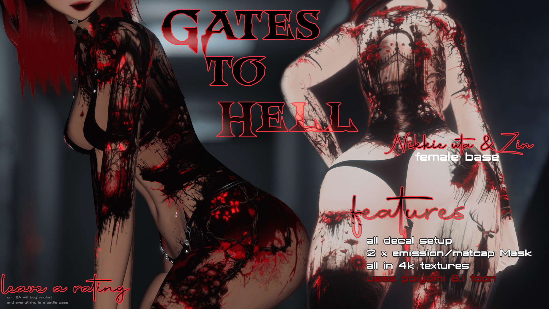 The Gates to Hell (Texture for Zinpia Zin Fit Female & Nikkie UTA Base)