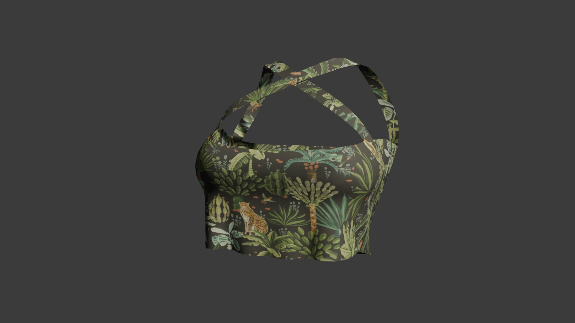 Safari Spirit Crisscross Crop Top