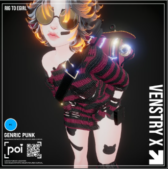 PUNK SKATER SET (VRCHAT)
