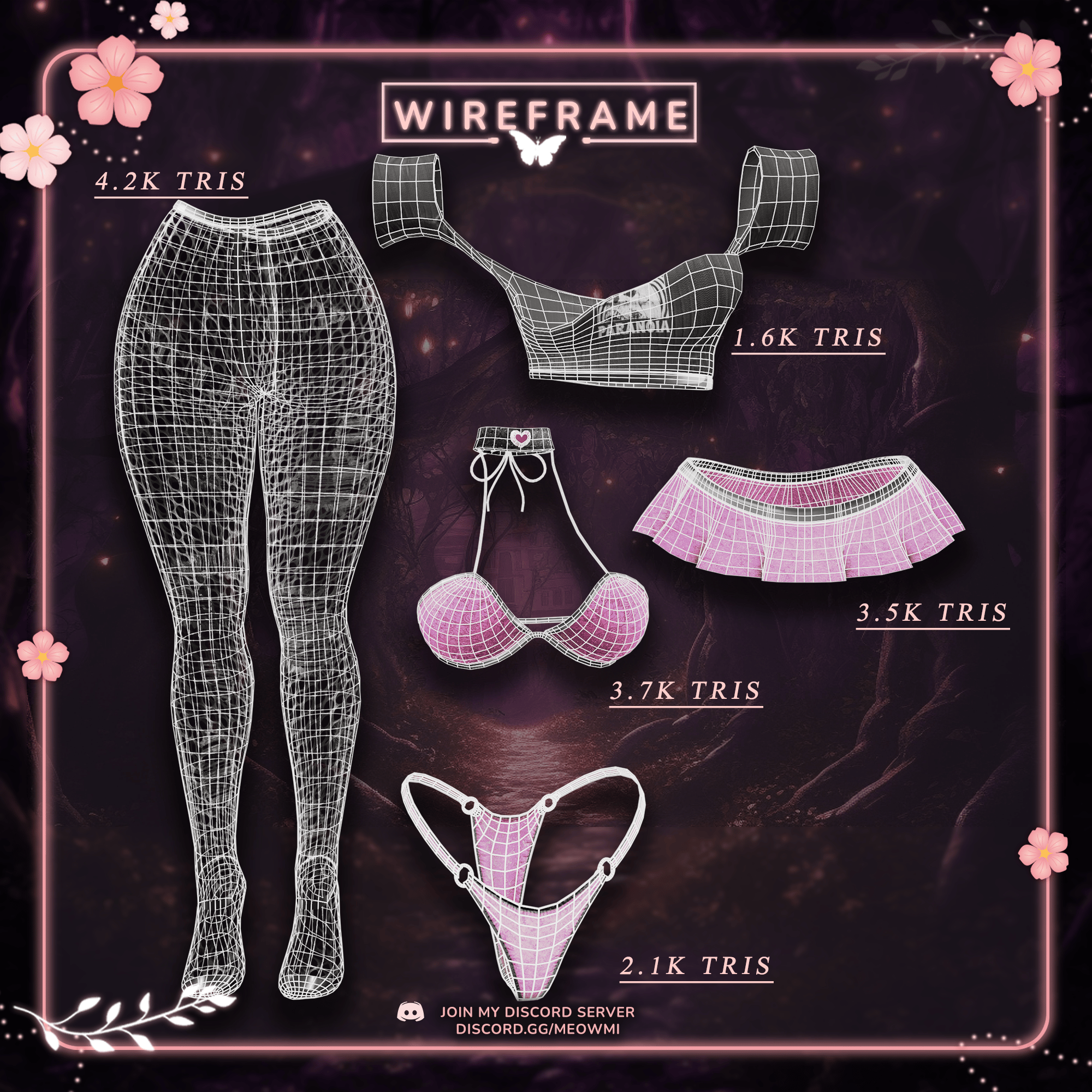 ꒰ა No. 3 Punk-Set { Rp, Venus, Meowmi, E-Girl } ໒꒱
