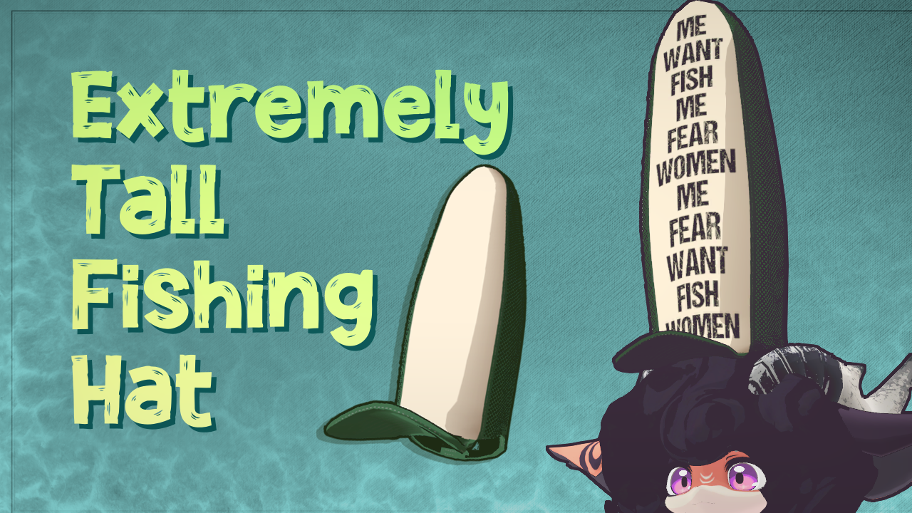 Extremely Tall Fishing Hat for VRChat