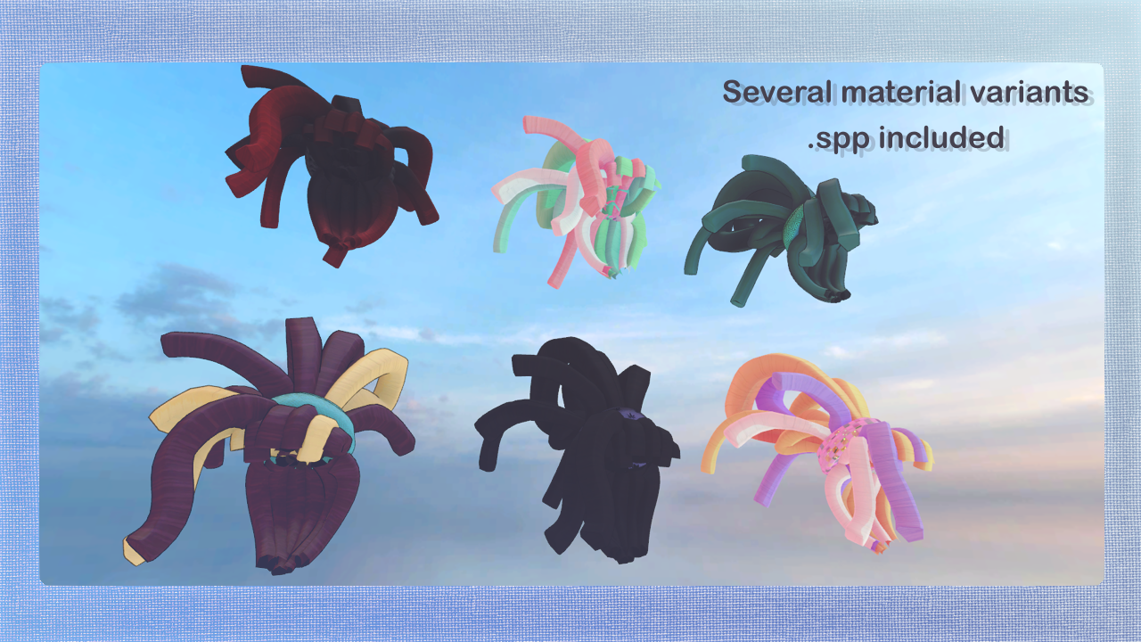 Messy Bun Dreads -- Hairstyle for VRChat