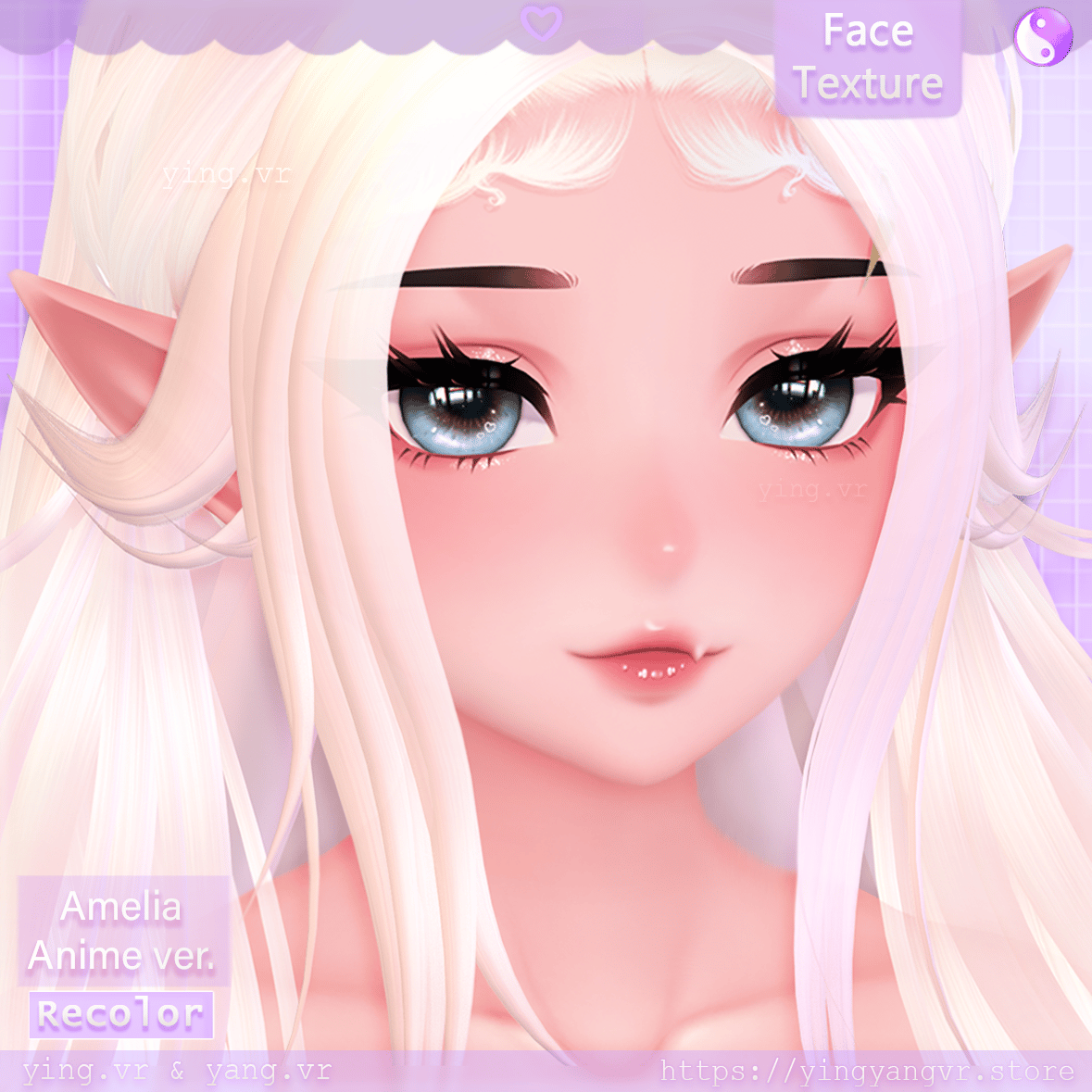 Face Texture [Recolor] Amelia Anime Head