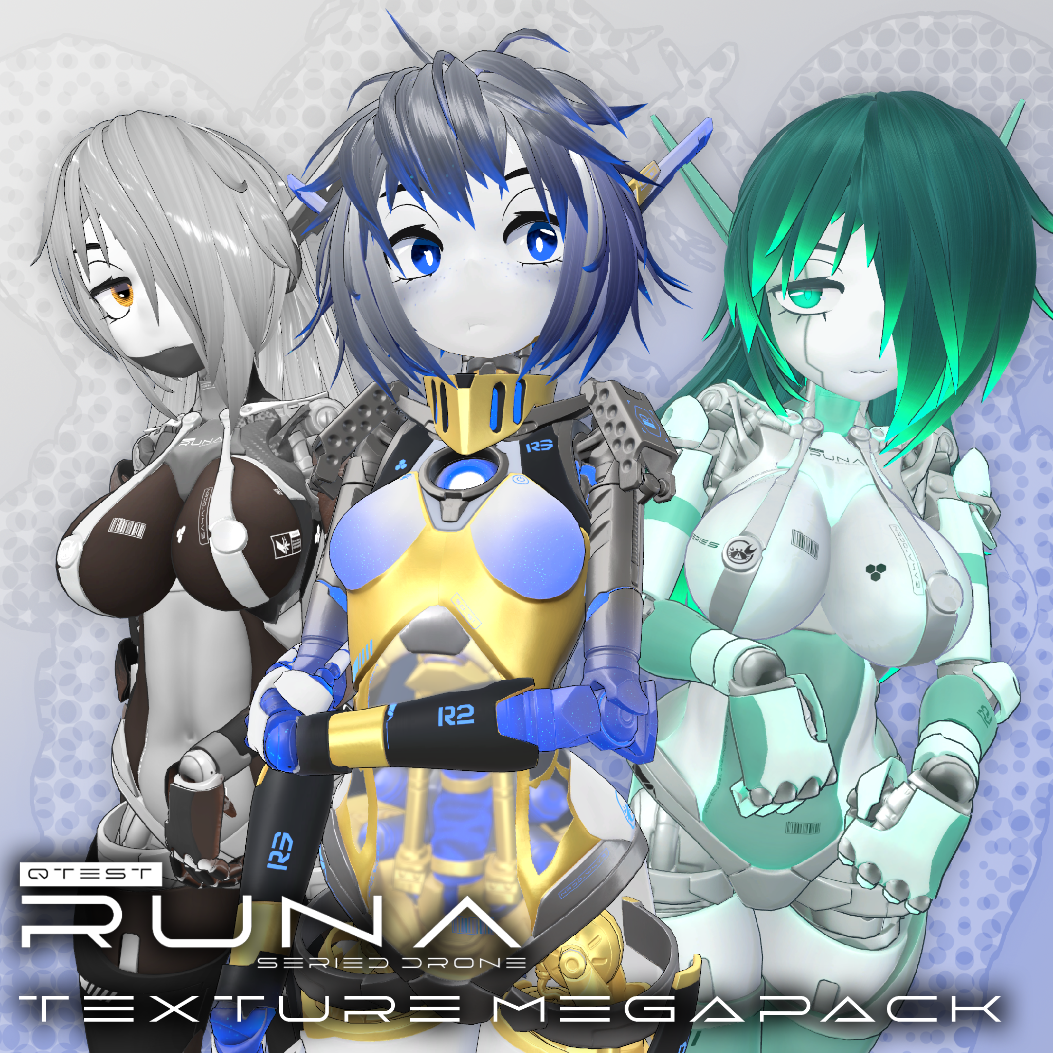 [VRChat] kitsu's RUNA Texture Megapack