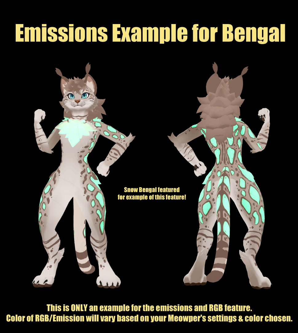 Back Meowper Texture - Bengal - Purple