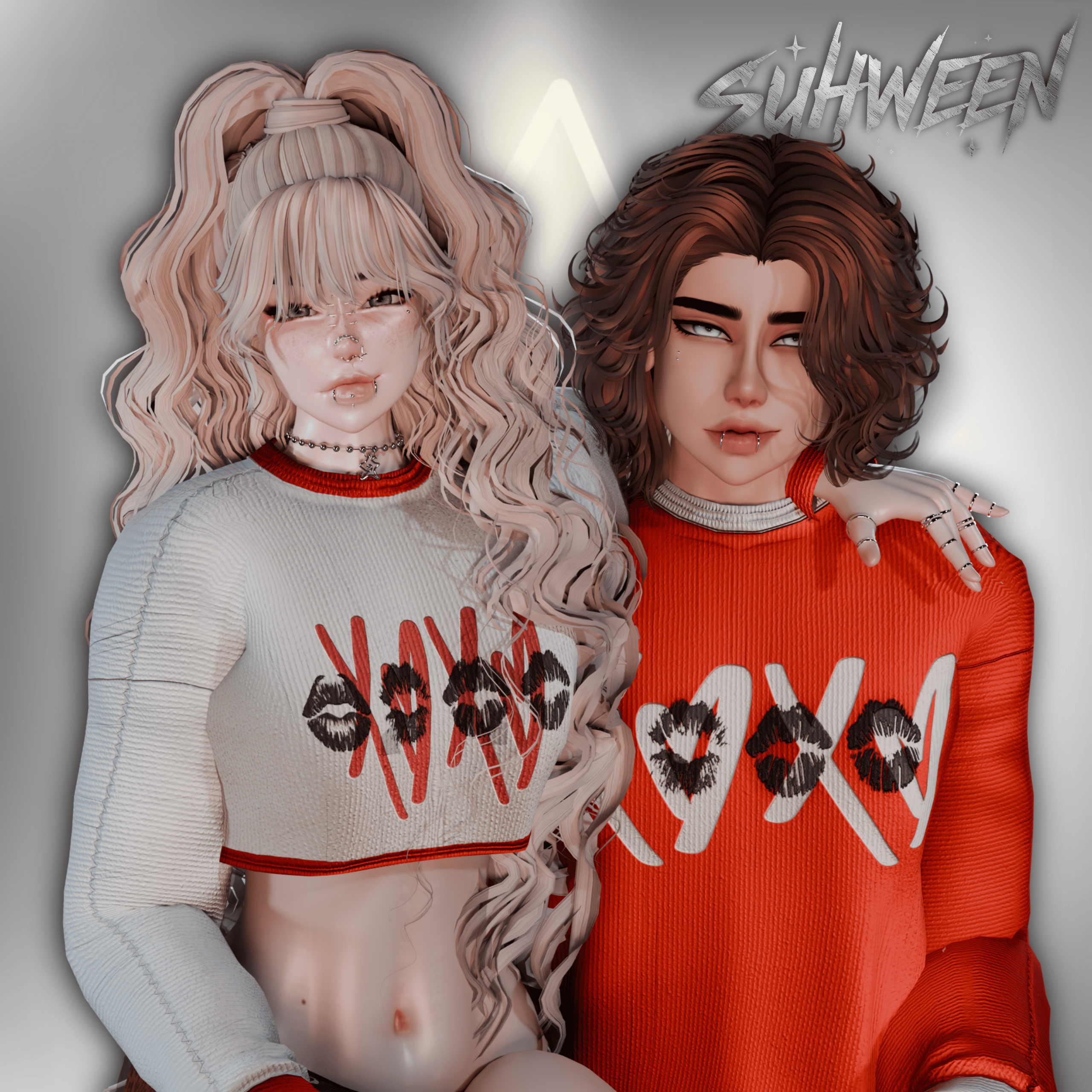 SC.8 Couple Sweatshirts  [VRChat Asset]