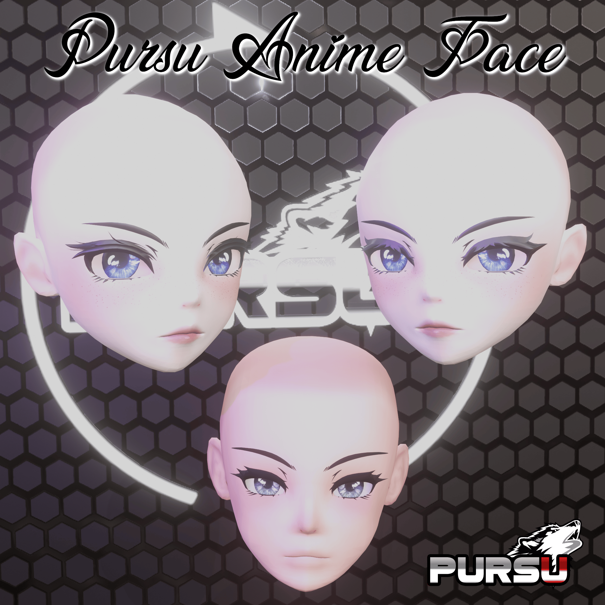 Pursu's Anime Face Pack v2 With Face Tracking