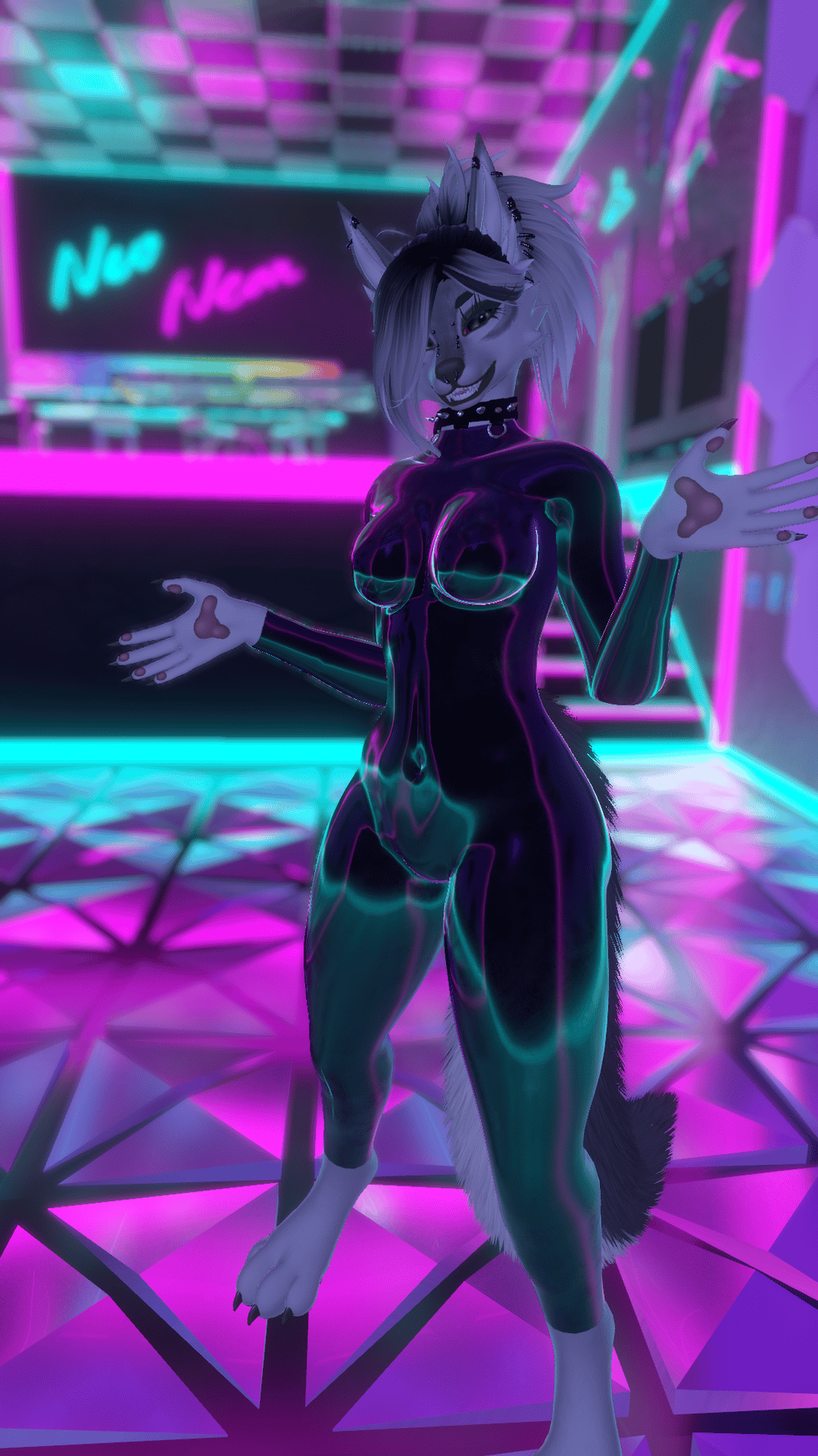 Foxipaws Aurora Latex Suit-Smart Material