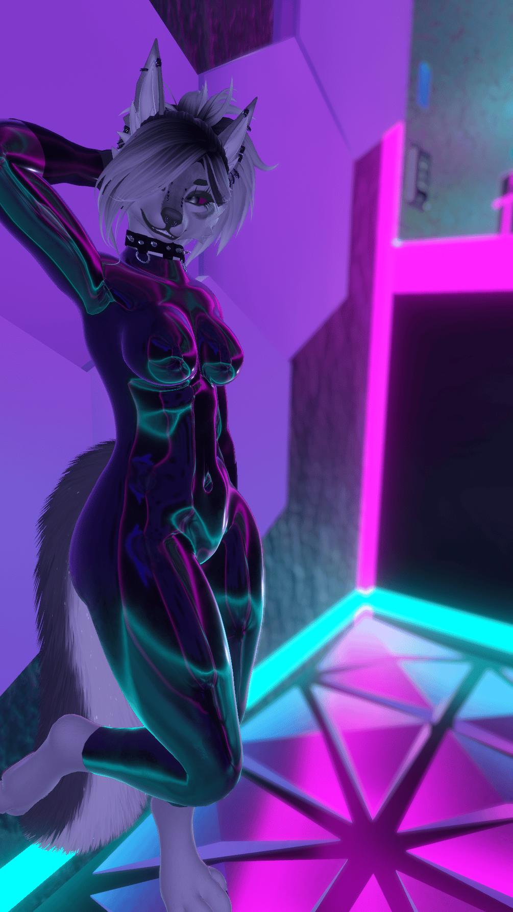 Foxipaws Aurora Latex Suit-Smart Material