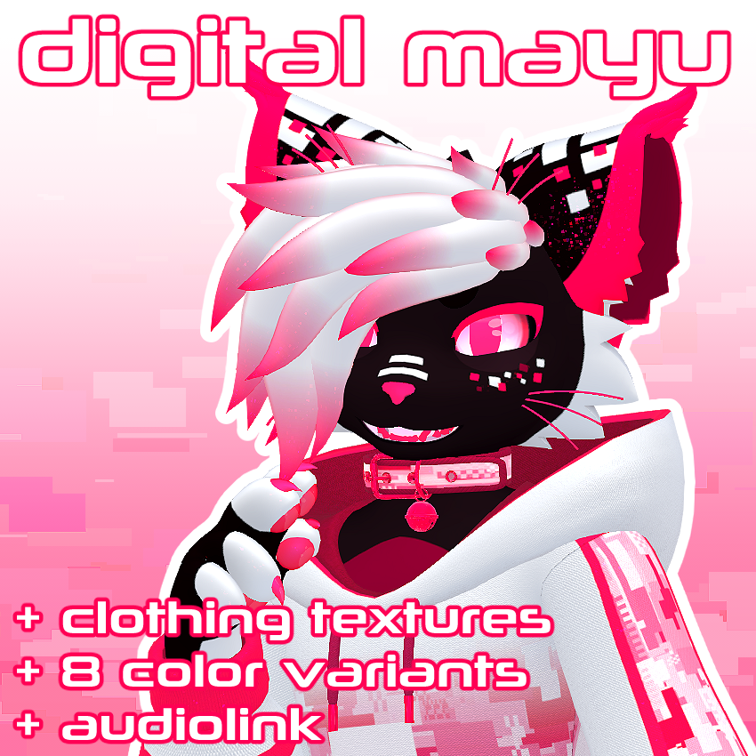 Digital Mayu Textures - Tora & Oyama - 8 Colors - Clothing Included - VRChat