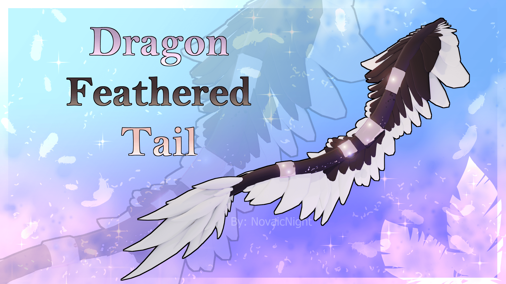 Dragon Feathered Tail - VRChat Tail