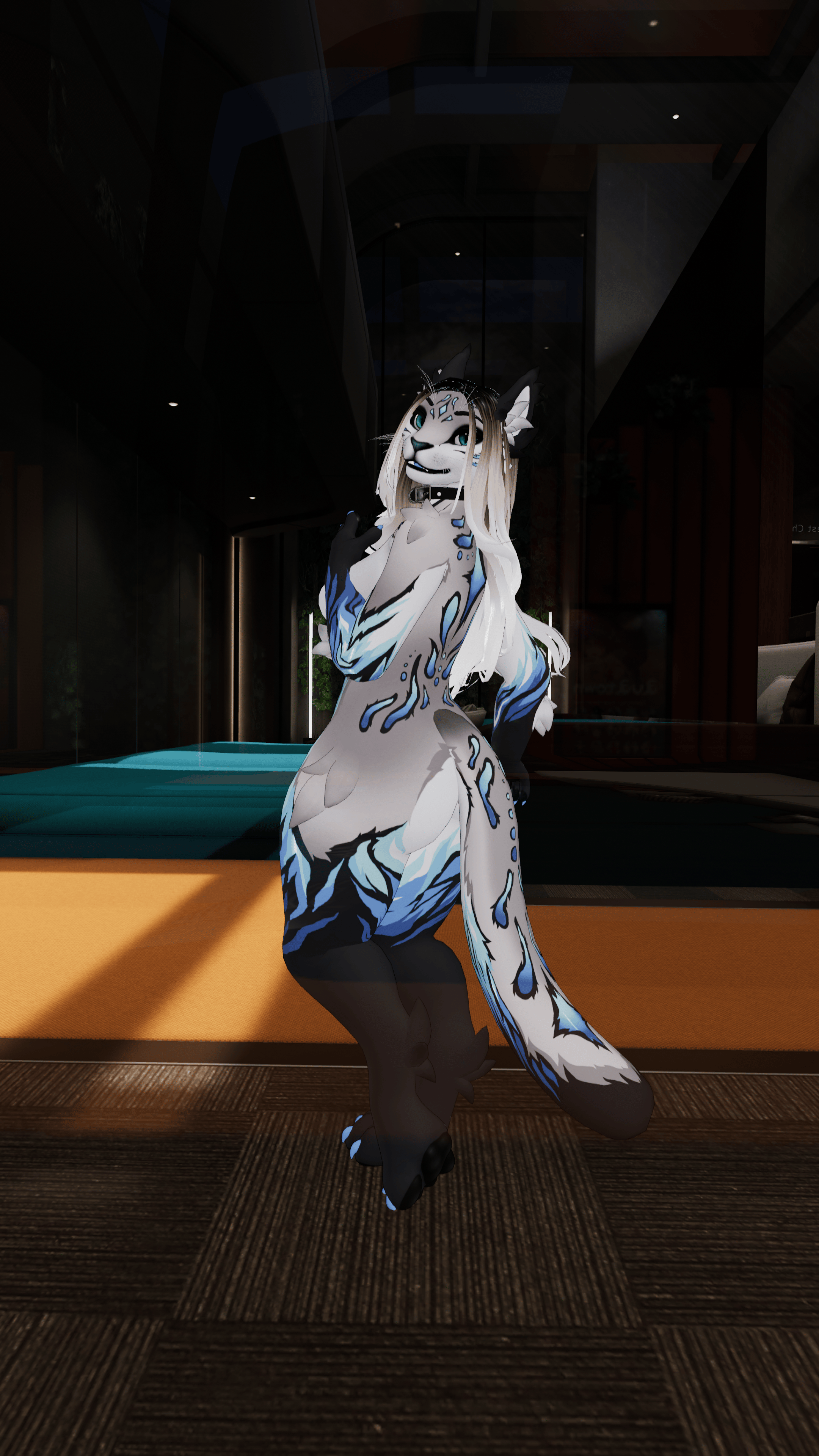 FIRE - Winterpaw Feline VRChat Avatar Texture