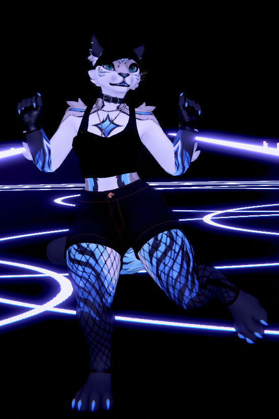 FIRE - Winterpaw Feline VRChat Avatar Texture