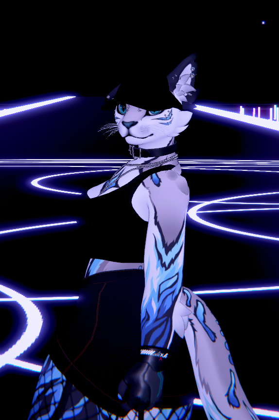 FIRE - Winterpaw Feline VRChat Avatar Texture