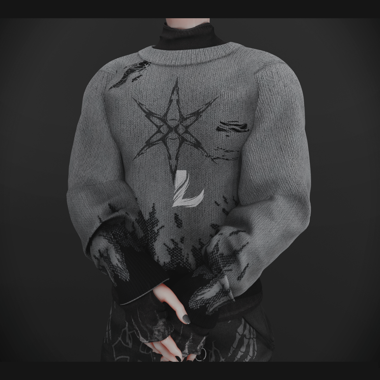 SWEATER + WARMERS