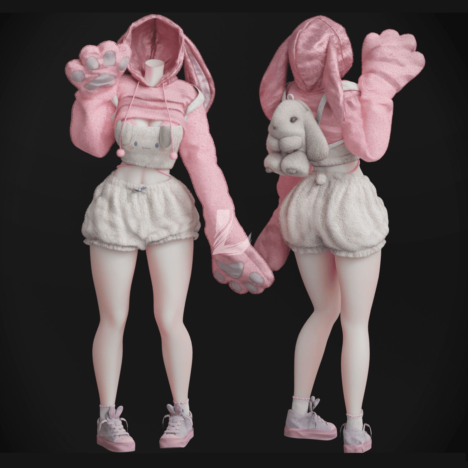BUNNY OUTFIT SET (Personal and Commercial)